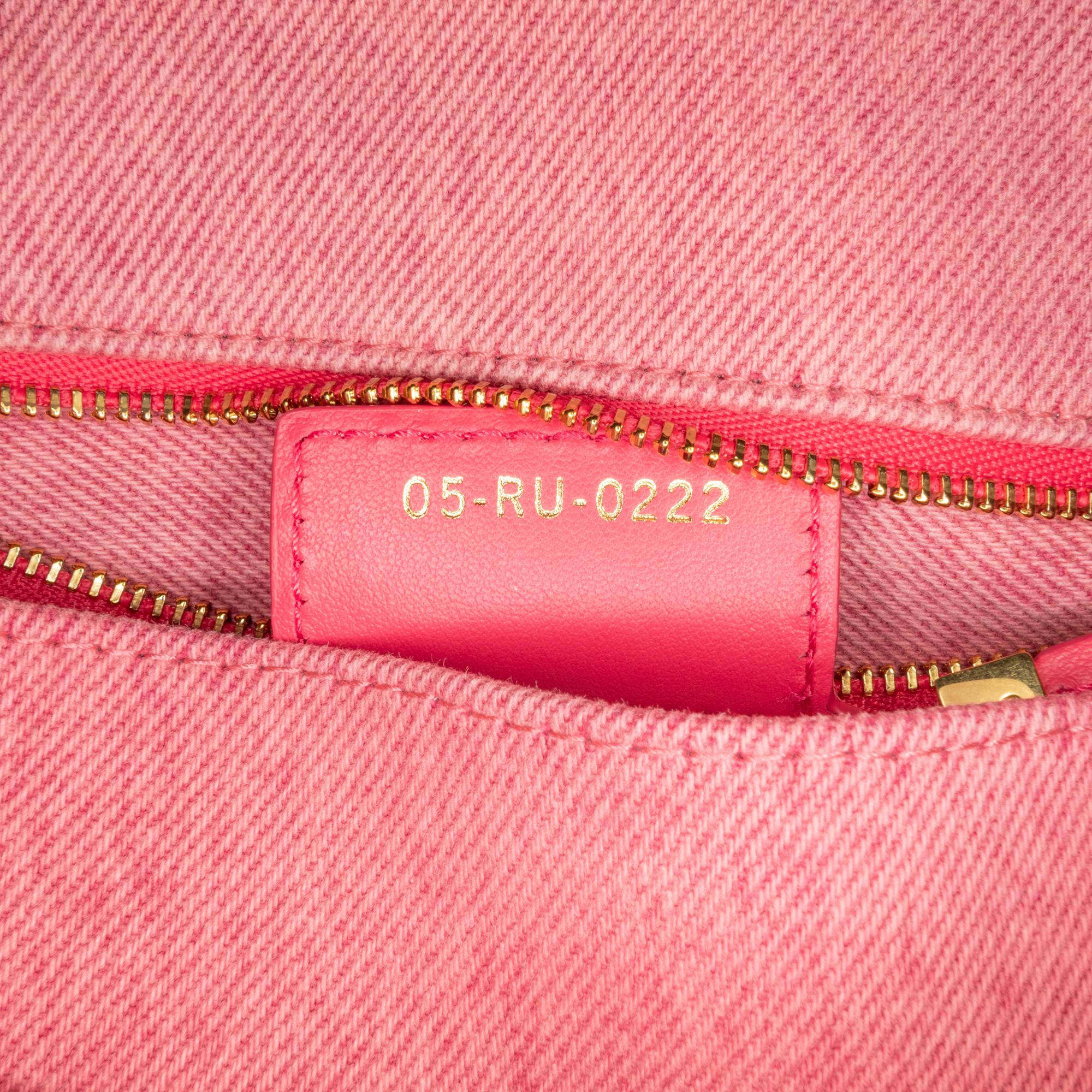 Dior Medium Denim Macrocannage Caro Bag