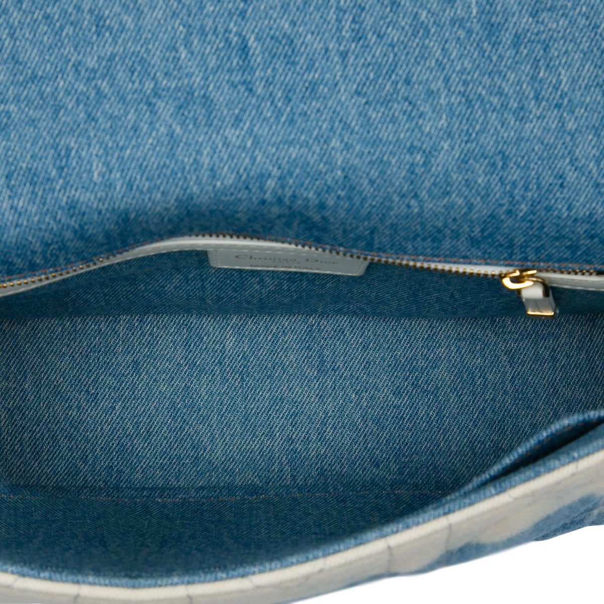 Dior Medium Denim Tie Dye Macrocannage Caro Bag