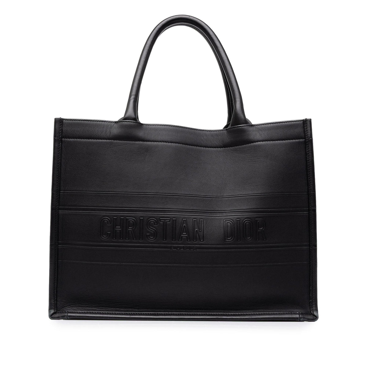 Dior Medium Embossed Leather Book Tote