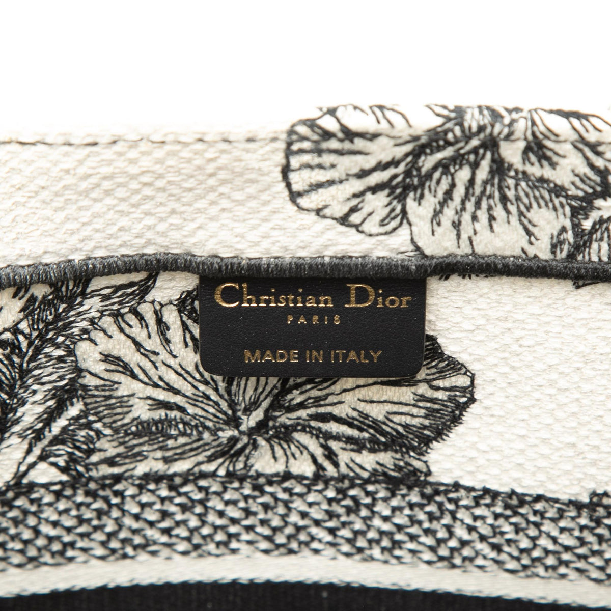 Dior Medium Embroidered Canvas Toile De Jouy Book Tote