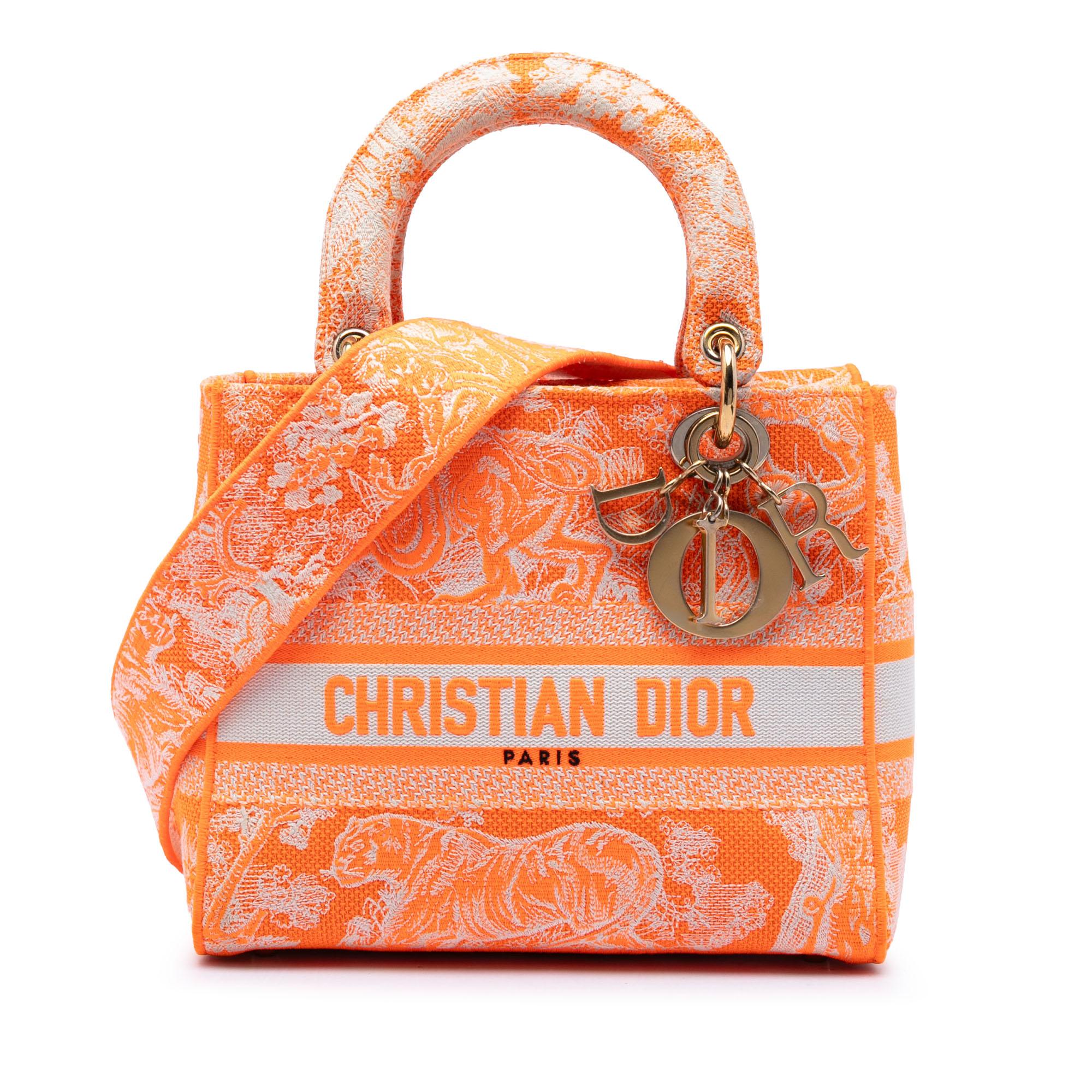 Dior Medium Embroidered Canvas Toile De Jouy Lady D Lite