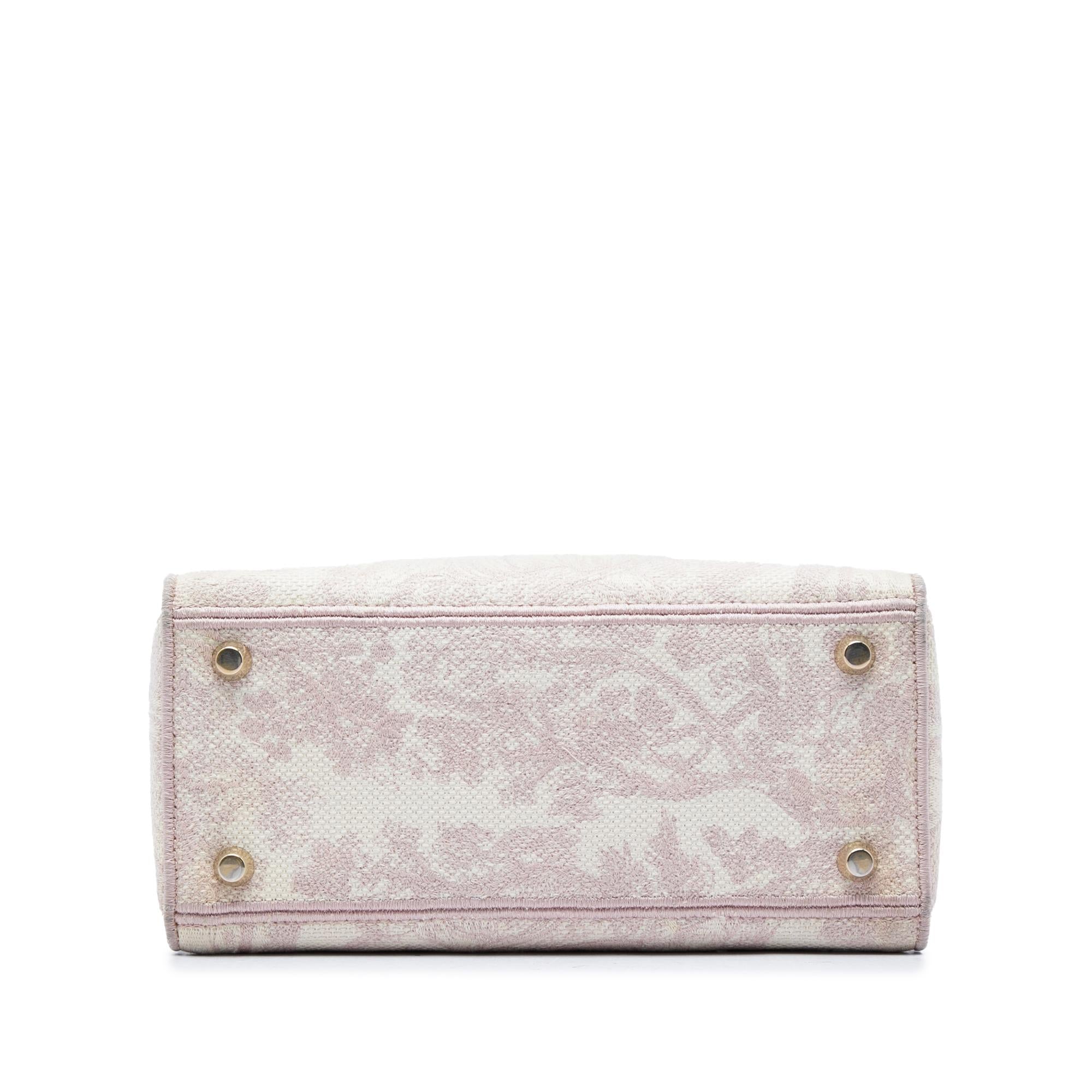 Dior Medium Embroidered Canvas Toile De Jouy Lady D Lite