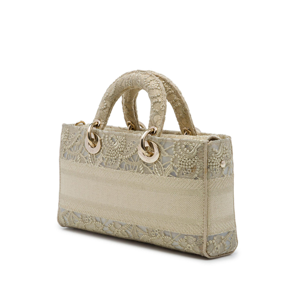 Dior Medium Embroidered Lace 3D Macrame Lady D Joy