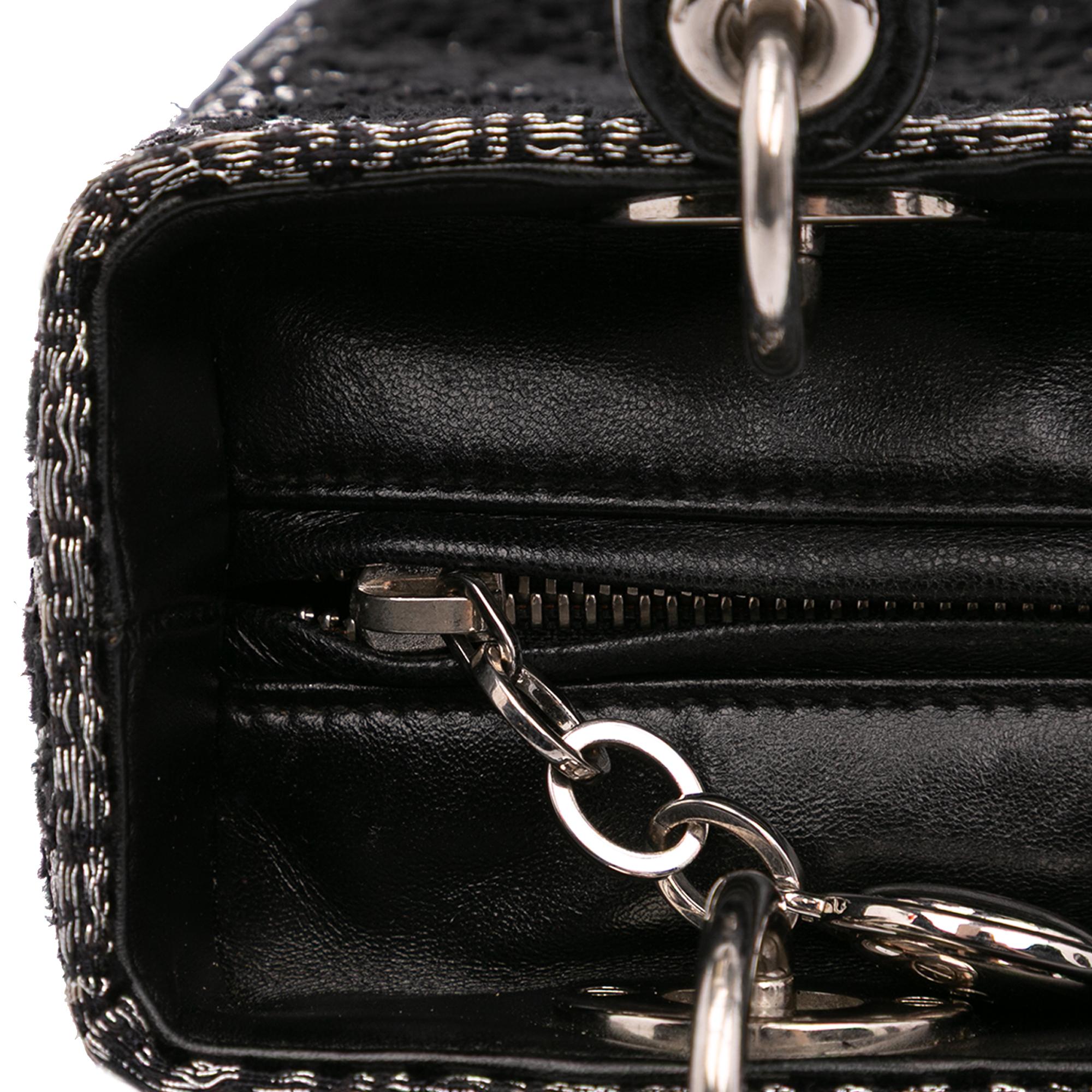 Dior Medium Fabric Lame Lady Dior