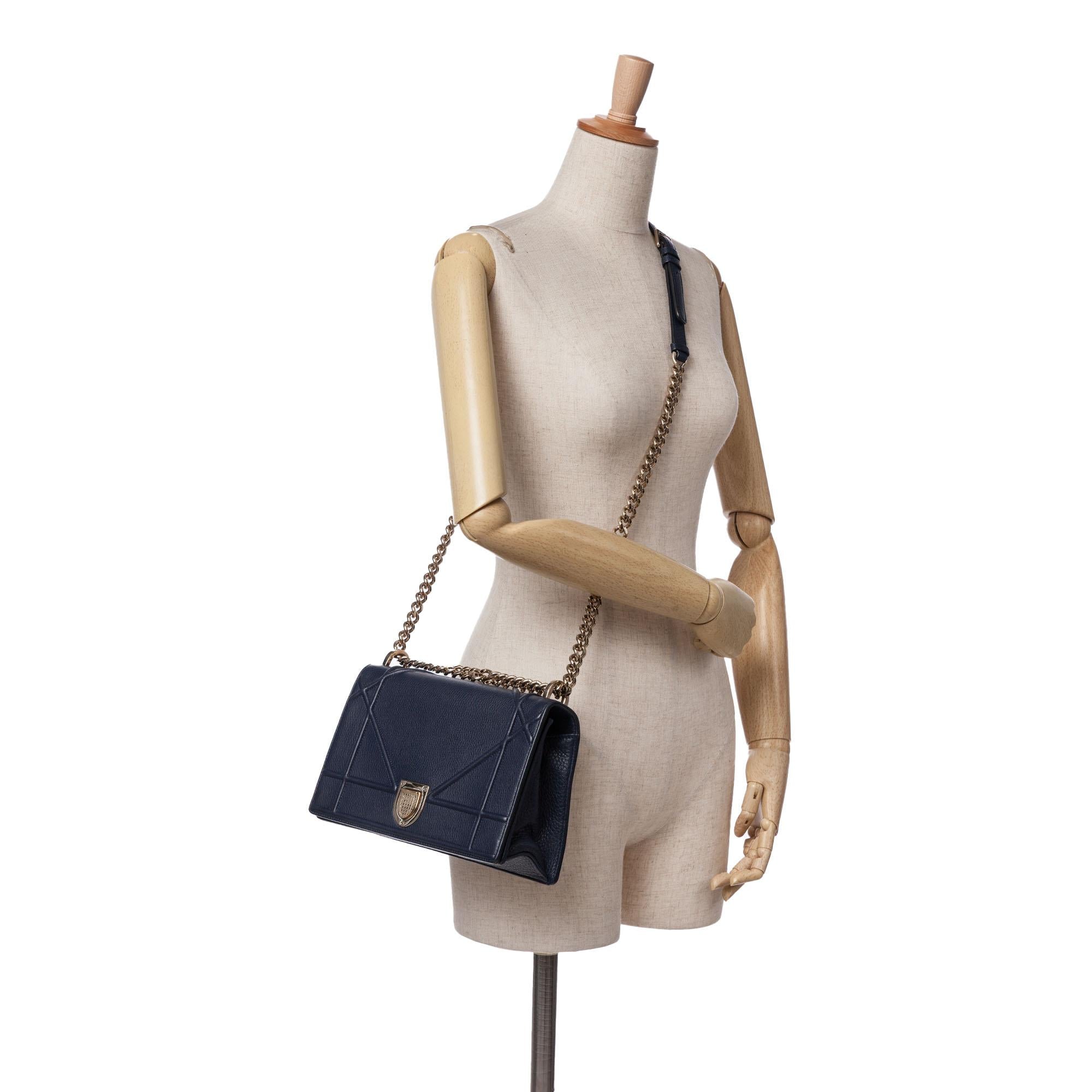 Dior Medium Grained Calfskin Diorama Flap