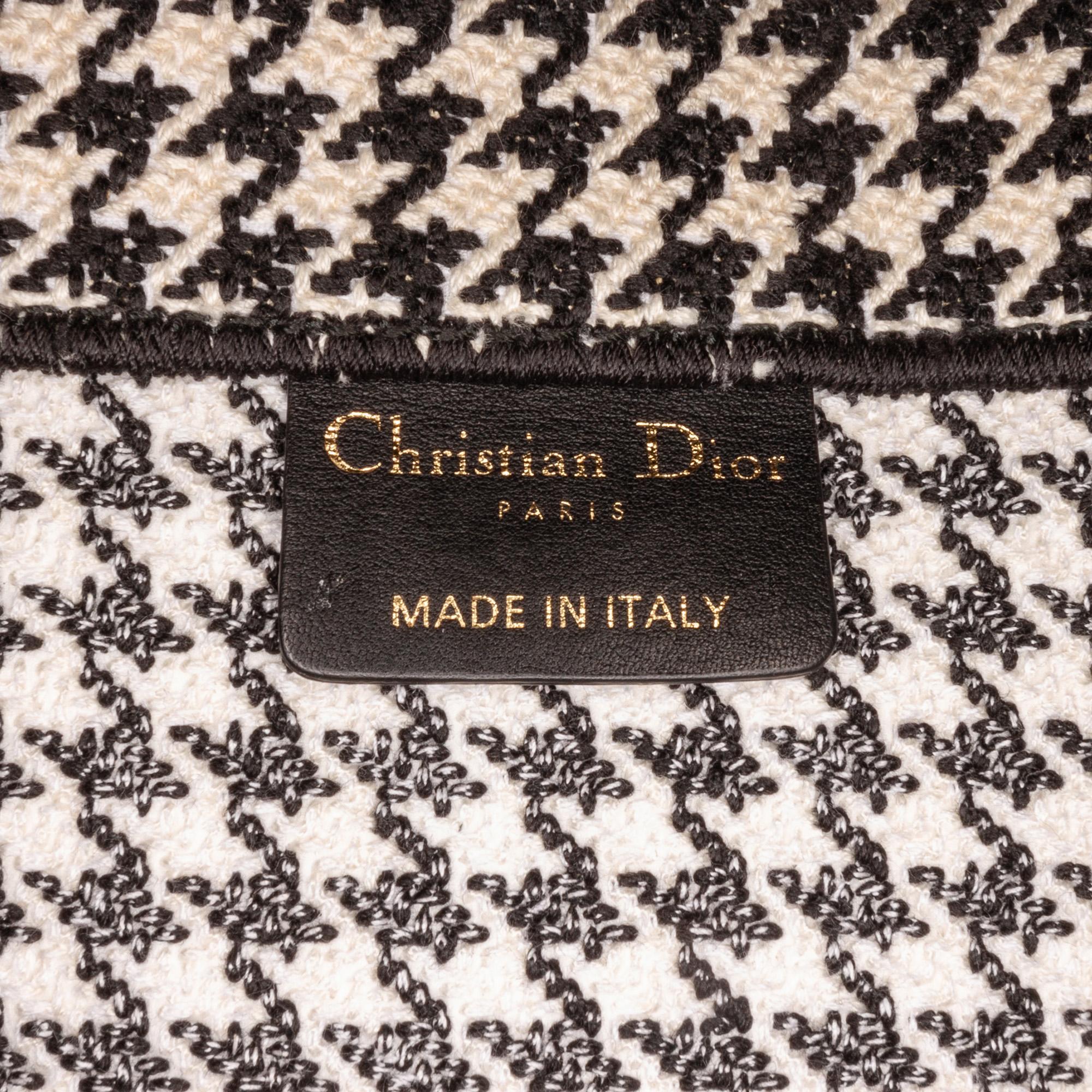 Dior Medium Houndstooth Book Tote