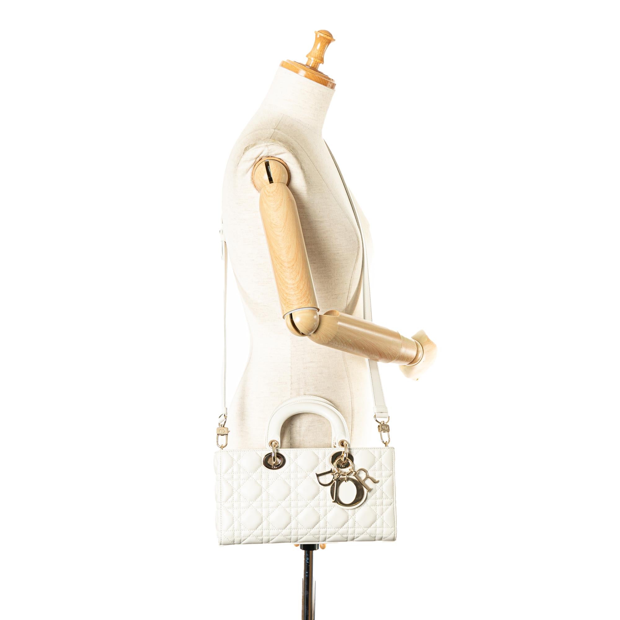 Dior Medium Lambskin Cannage Lady D-Joy (SHG-D8Hl7Z)
