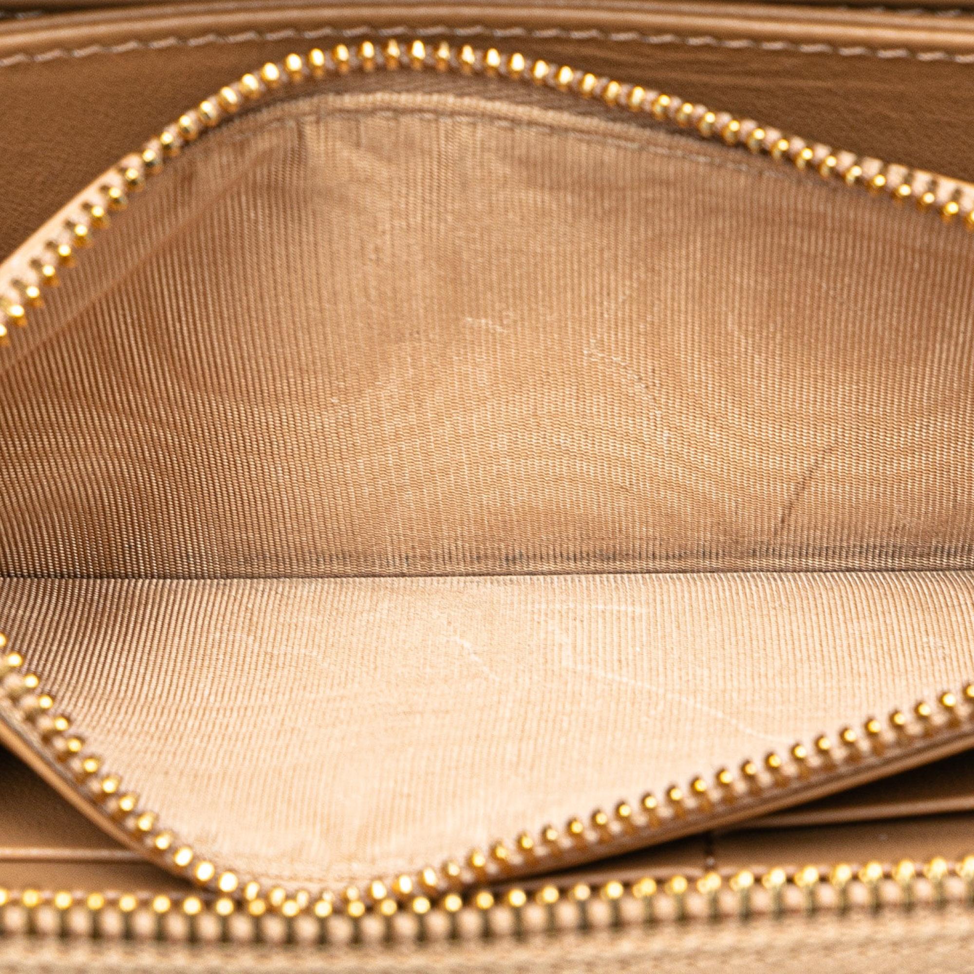 Dior Medium Lambskin Cannage Lady Dior Voyageur Wallet (SHG-4V2C0V)