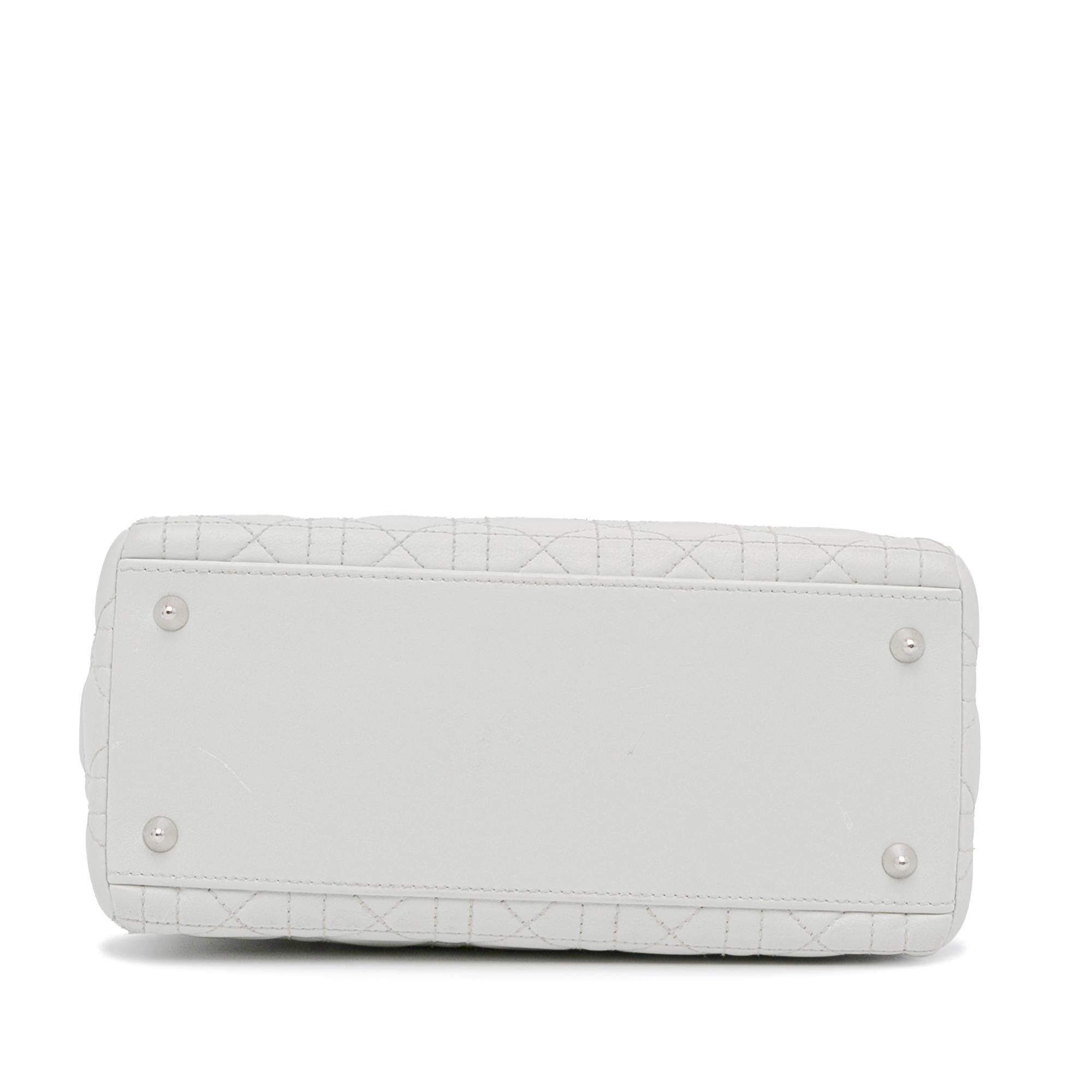 Dior Medium Lambskin Cannage Lady Dior (SHG-lMMCjI)