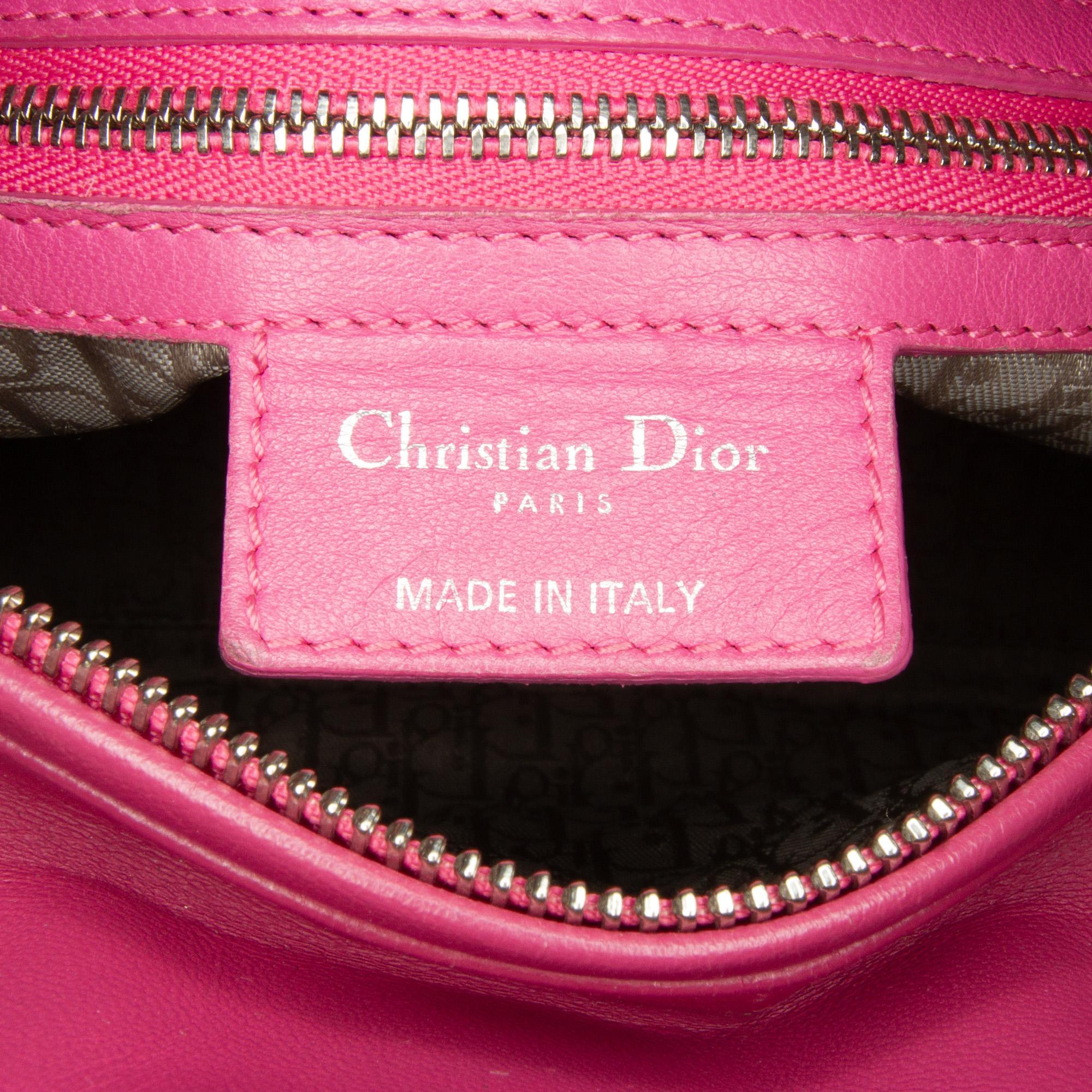 Dior Medium Lambskin Cannage Lady Dior