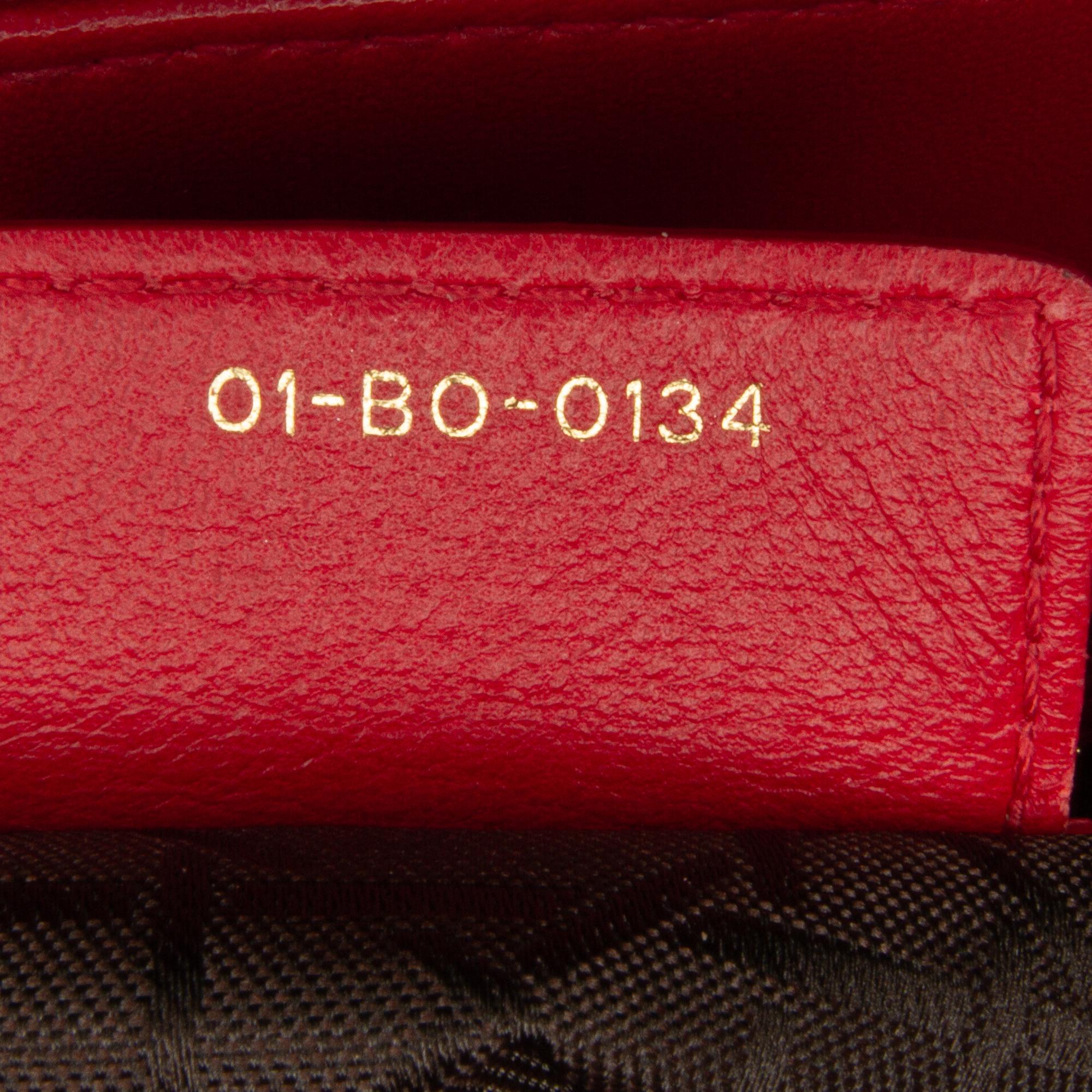 Dior Medium Lambskin Cannage Lady Dior (SHG-P00Mul)