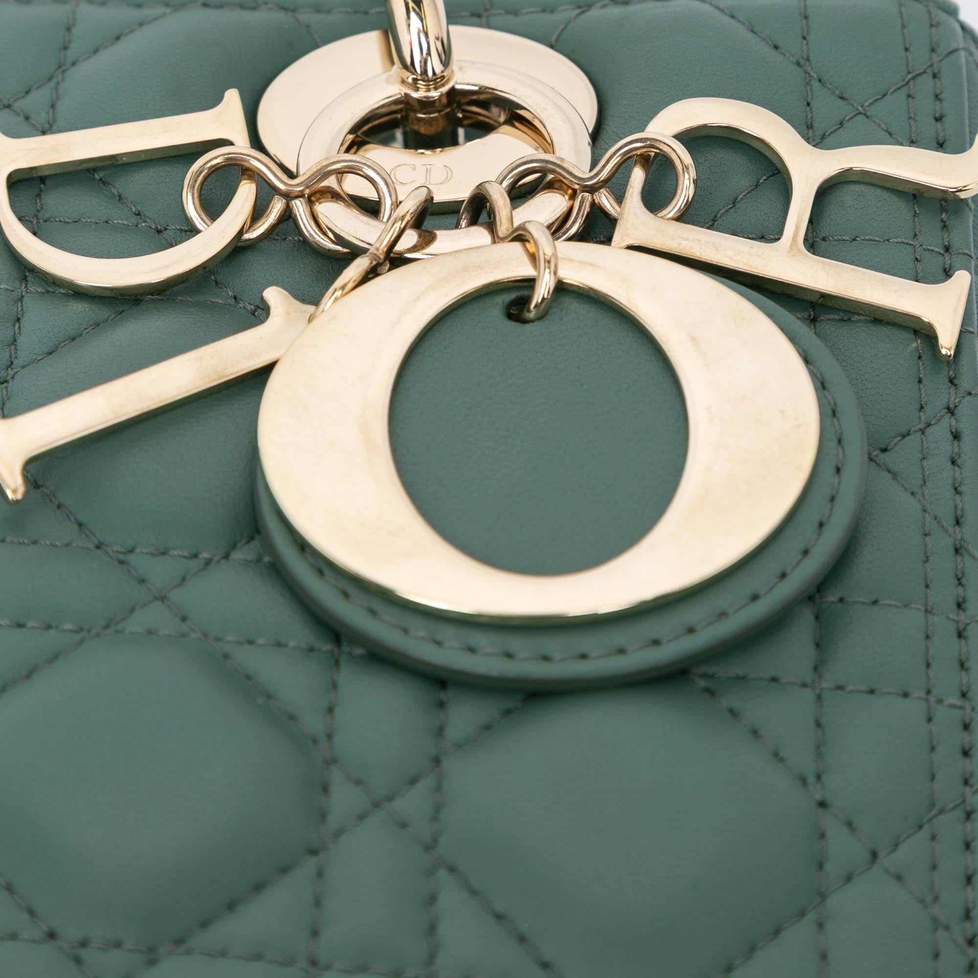 Dior Medium Lambskin Cannage Lady Dior