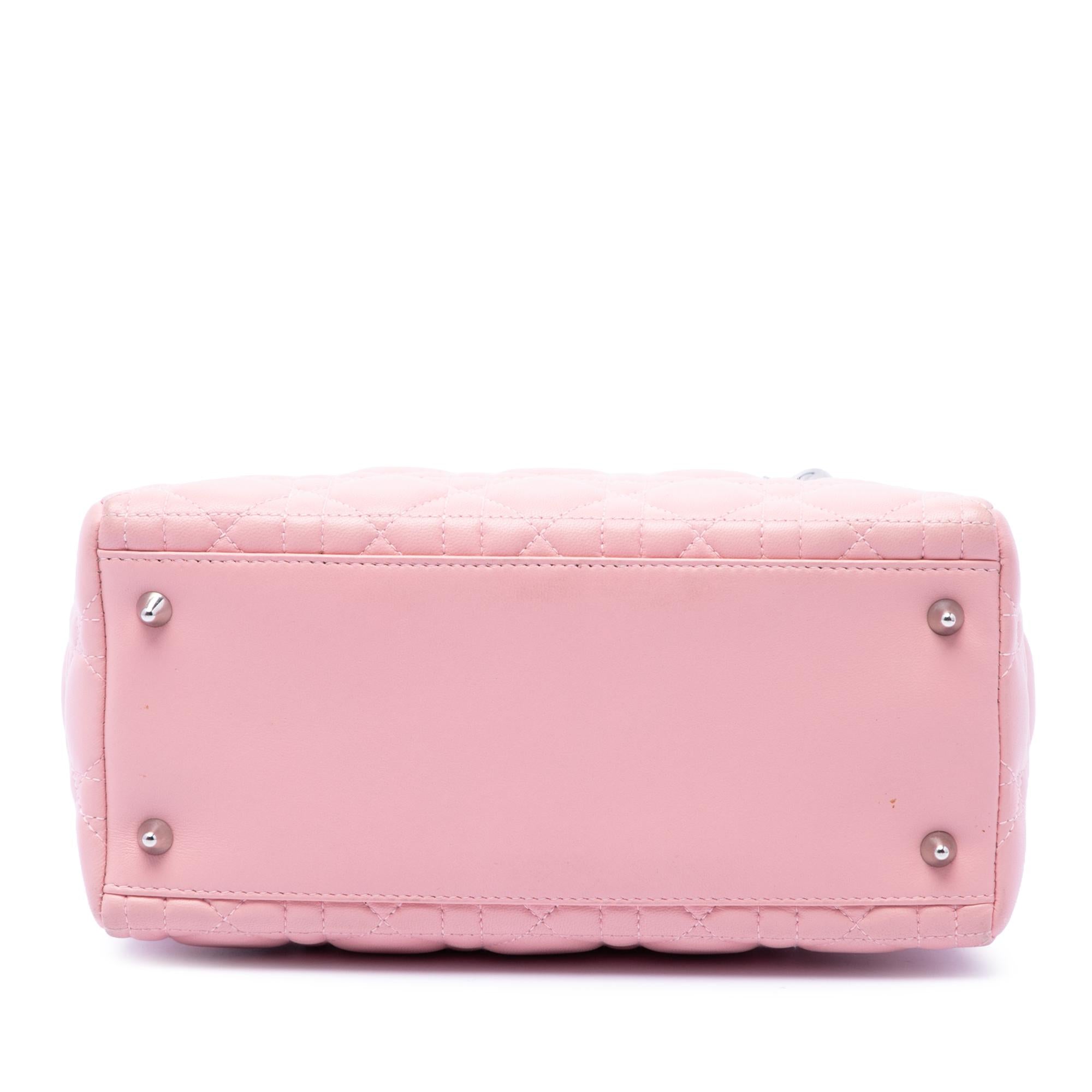 Dior Medium Lambskin Cannage Lady Dior