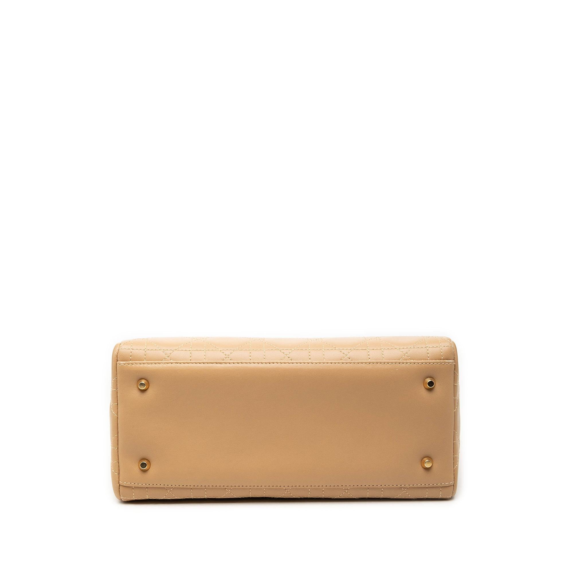 Dior Medium Lambskin Cannage Lady Dior