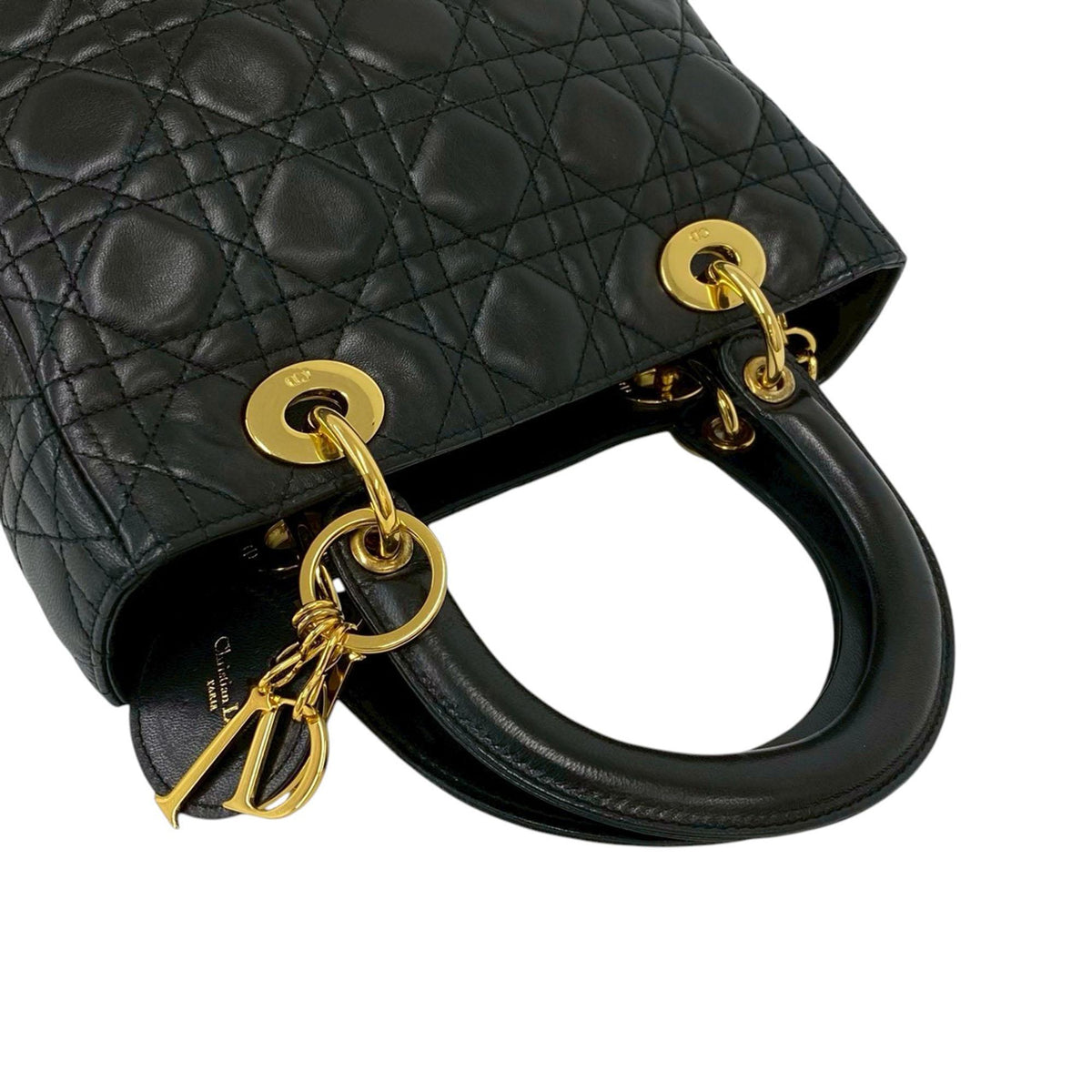 Dior Medium Lambskin Cannage Lady Dior