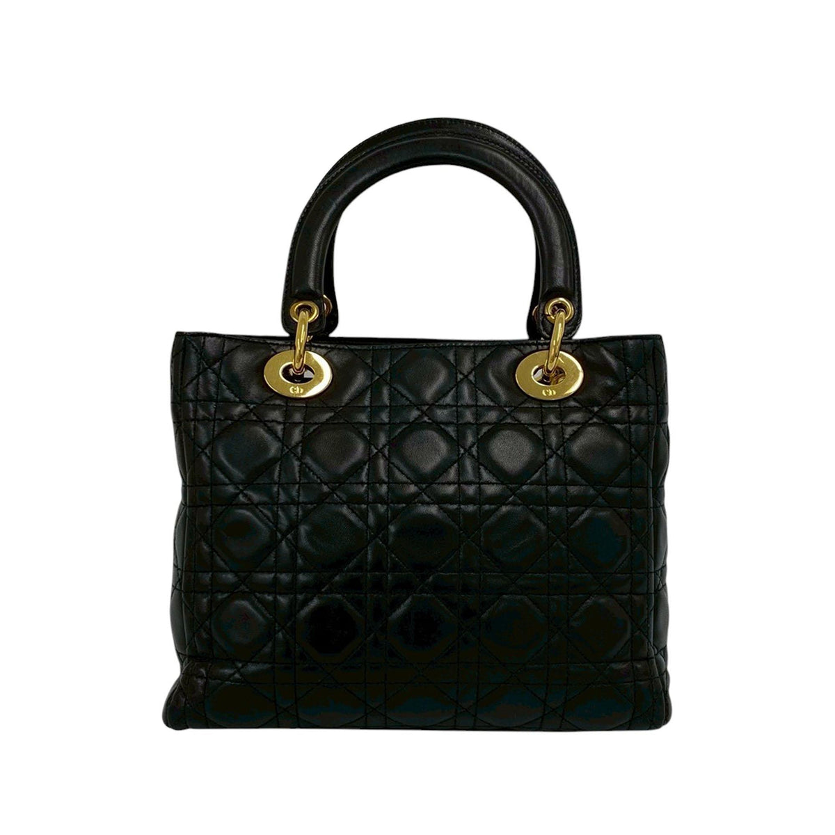 Dior Medium Lambskin Cannage Lady Dior