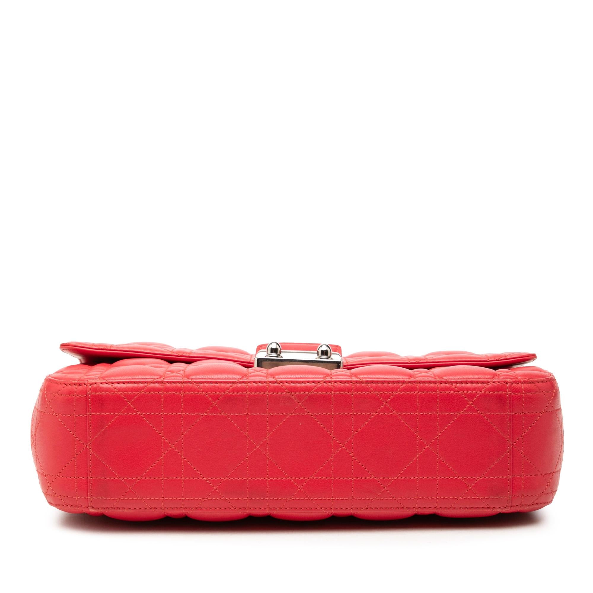 Dior Medium Lambskin Cannage Miss Dior Flap