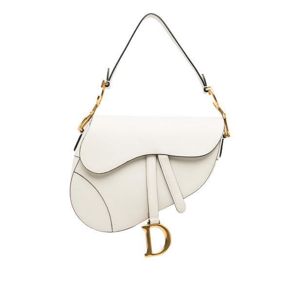 Dior Medium Leather Saddle Bag (SHG-sbq7ak)