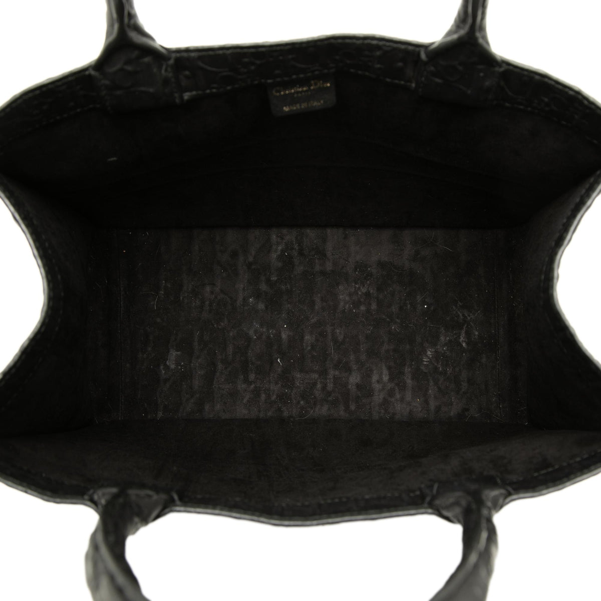 Dior Medium Oblique Embossed Leather Book Tote