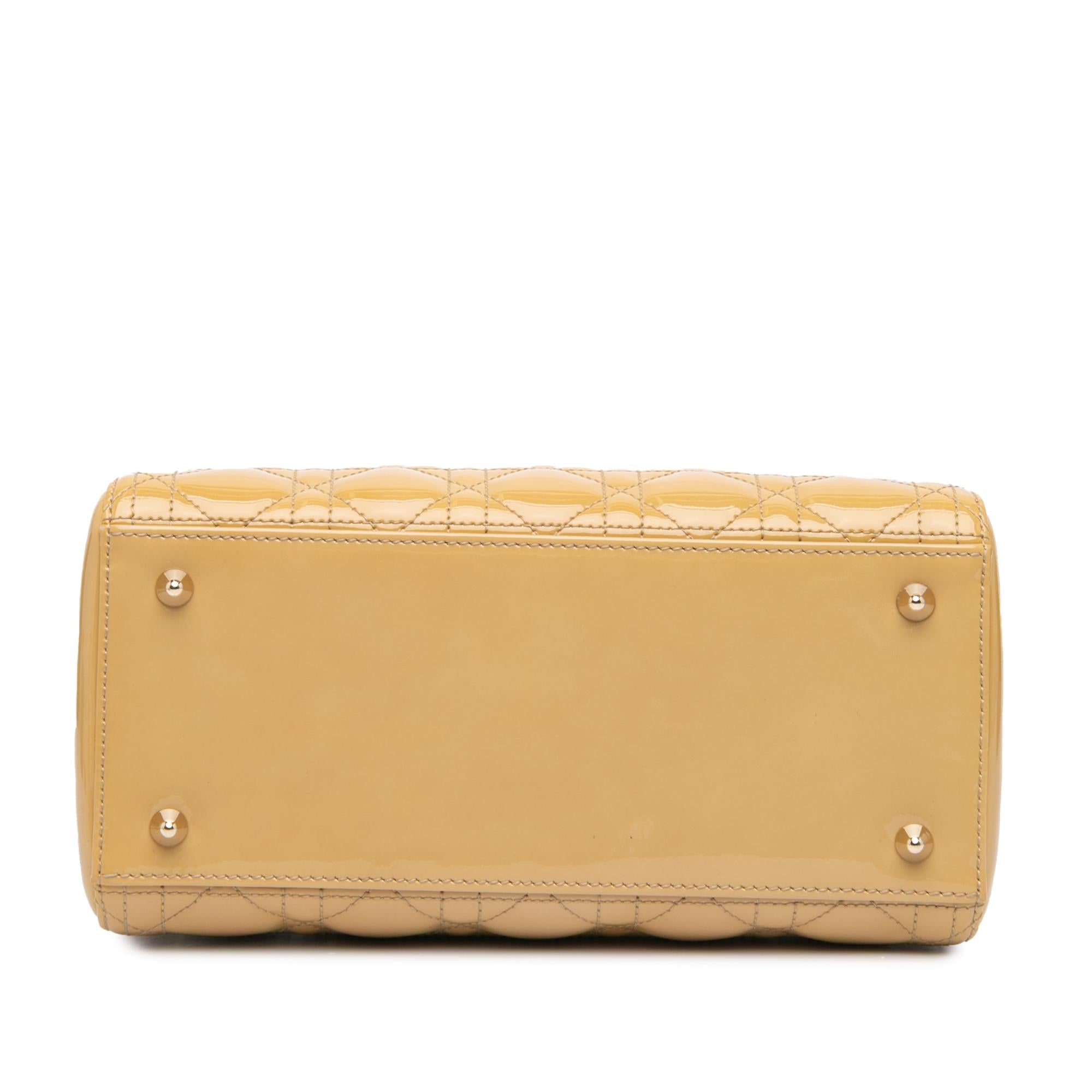 Dior Medium Patent Cannage Lady Dior