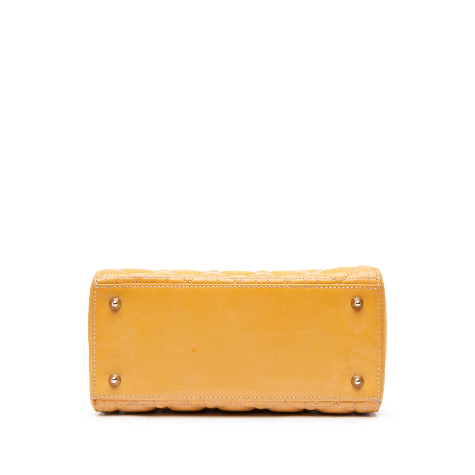 Dior Medium Patent Cannage Lady Dior