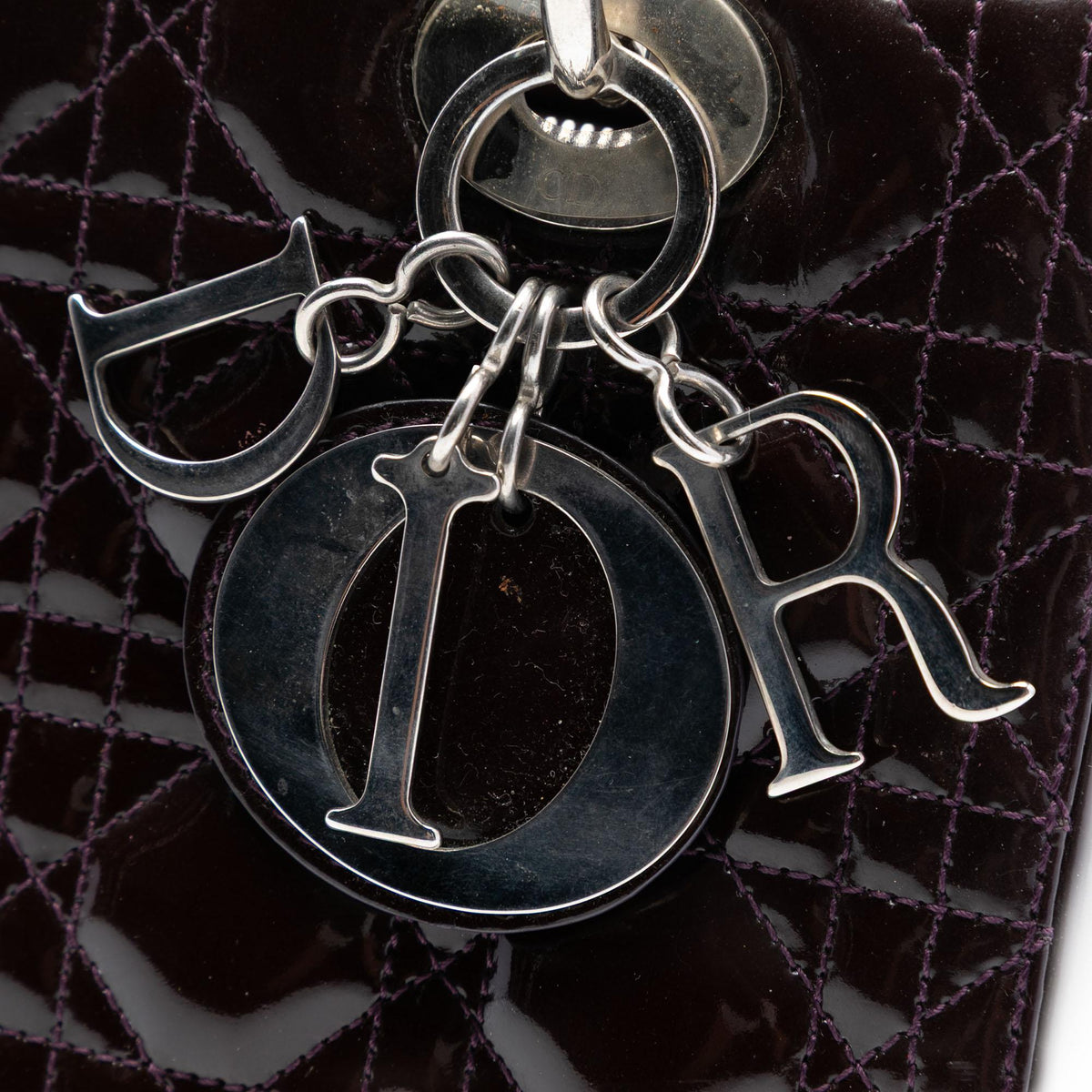 Dior Medium Patent Cannage Lady Dior