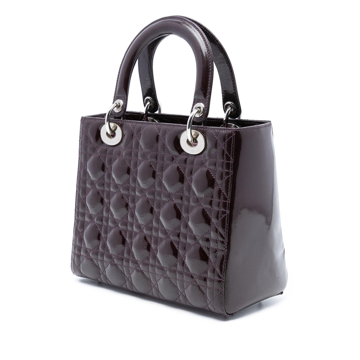 Dior Medium Patent Cannage Lady Dior