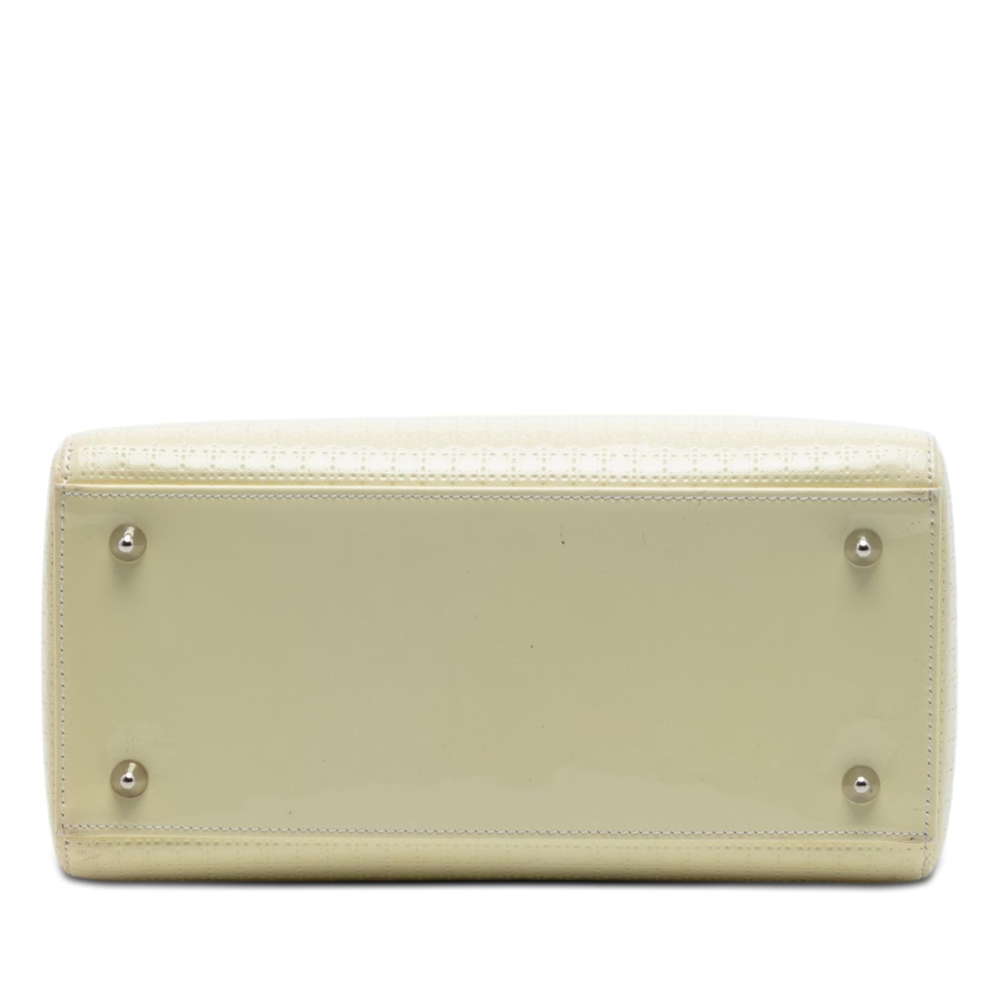 Dior Medium Patent Microcannage Lady Dior