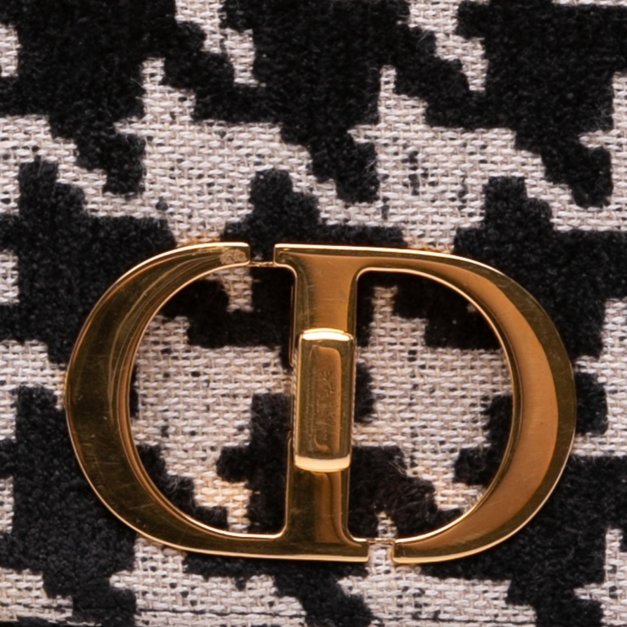 Dior Medium Technical Canvas Macro Houndstooth Caro Bag