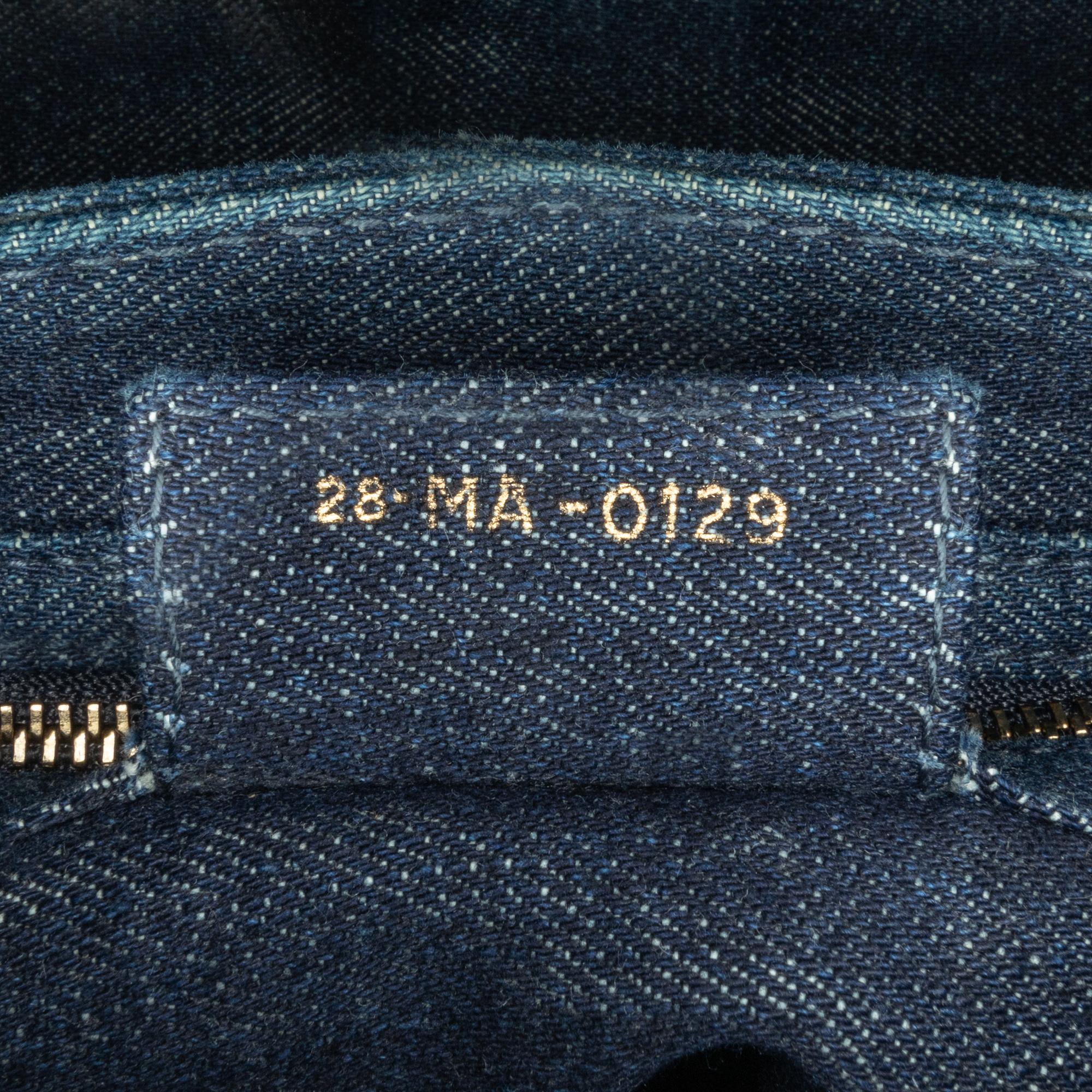 Dior Medium Tie Dye Printed Denim Saddle Bag (SHG-Oy4G3x)