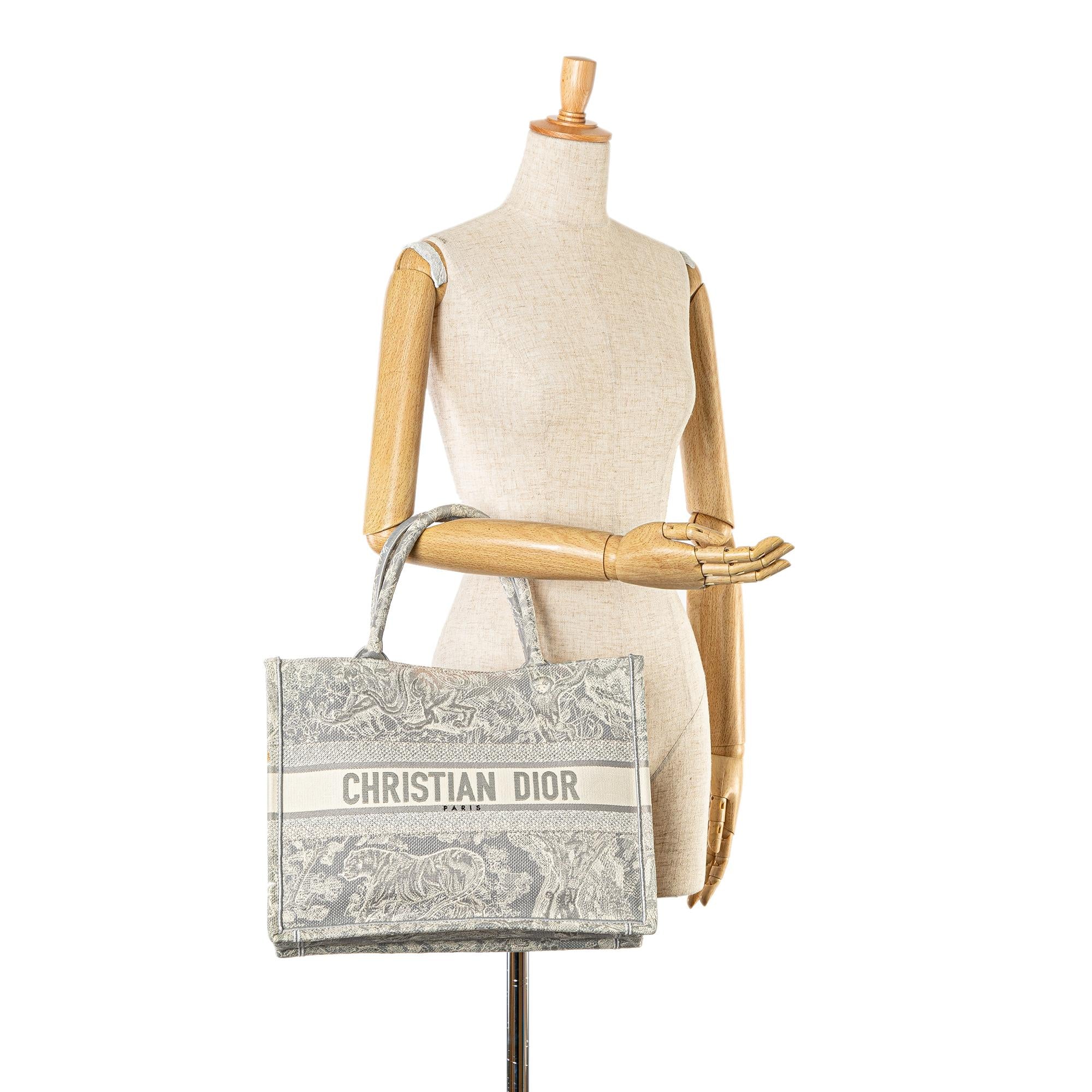 Dior Medium Toile de Jouy Reverse Embroidered Book Tote (SHG-OWlz7x)