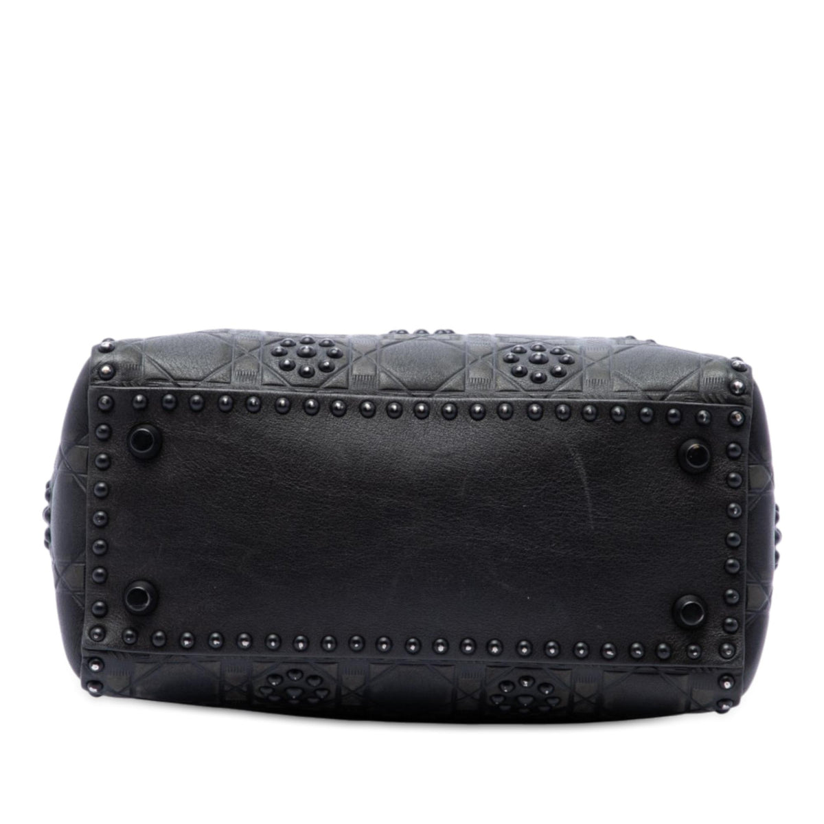 Dior Medium Ultra Matte Calfskin Cannage Studded Supple Lady Dior