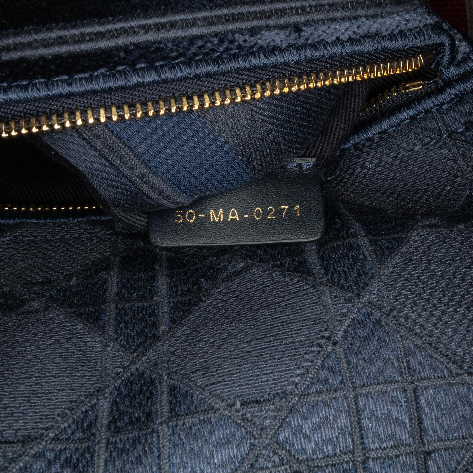 Dior Medium Velvet Cannage Lady D-Lite (SHG-ysoyN0)