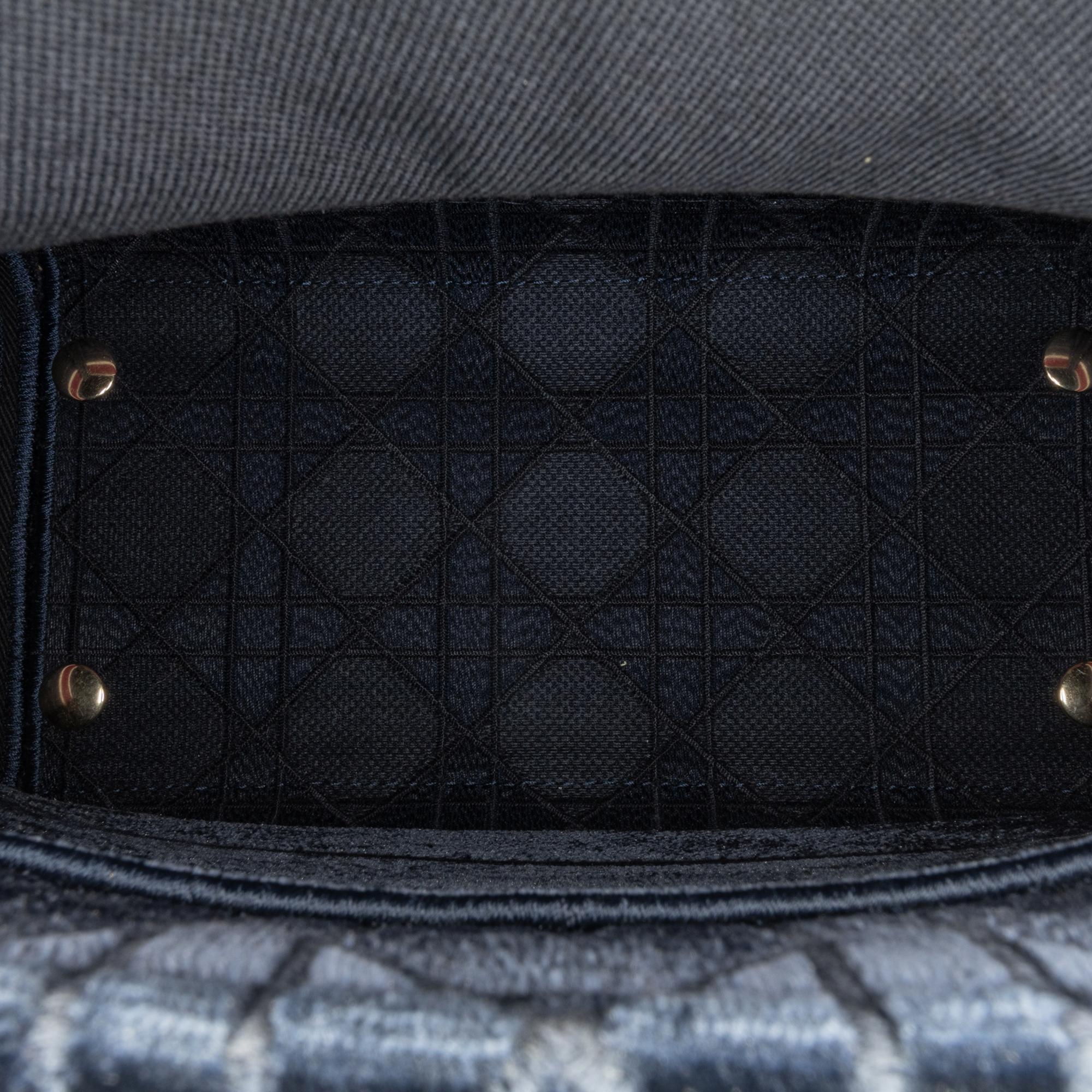 Dior Medium Velvet Cannage Lady D-Lite (SHG-ysoyN0)