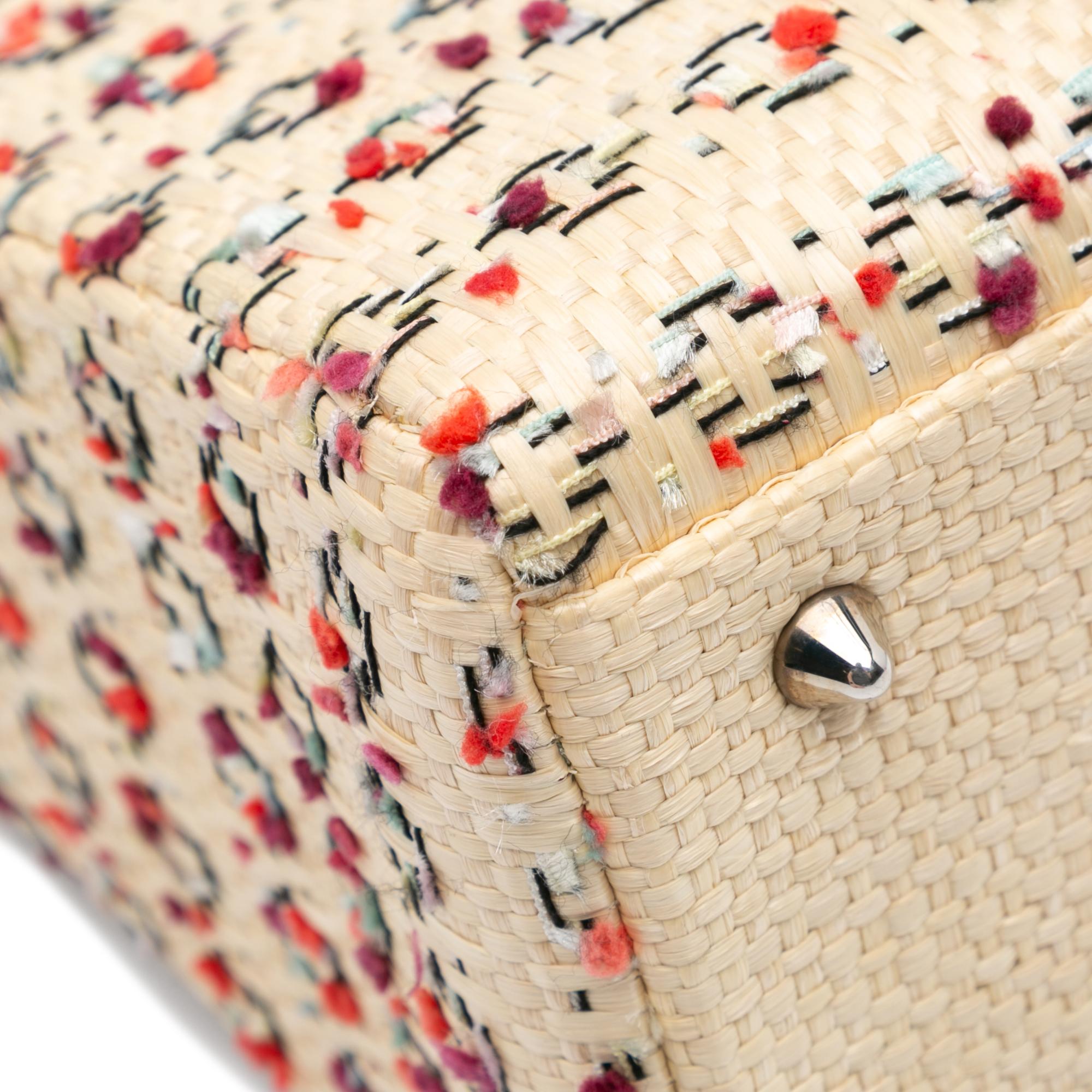 Dior Medium Woven Raffia Lady Dior