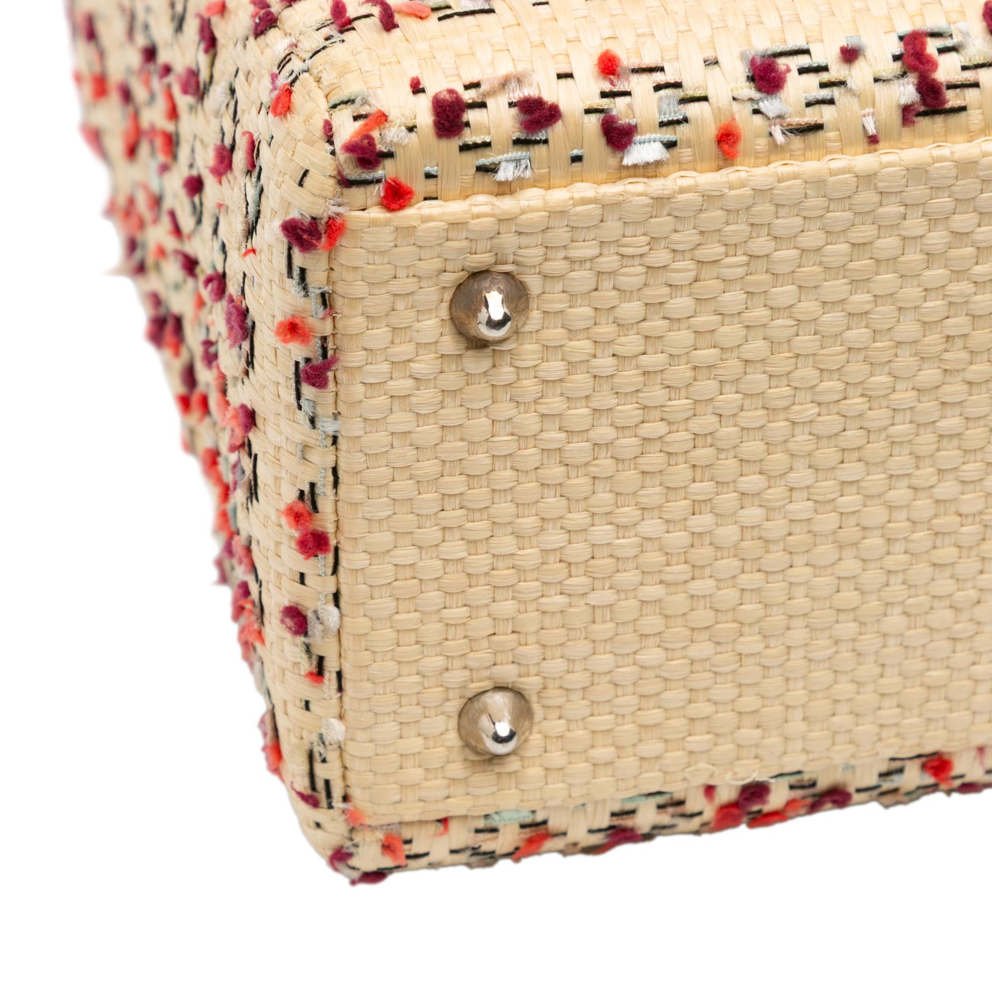 Dior Medium Woven Raffia Lady Dior