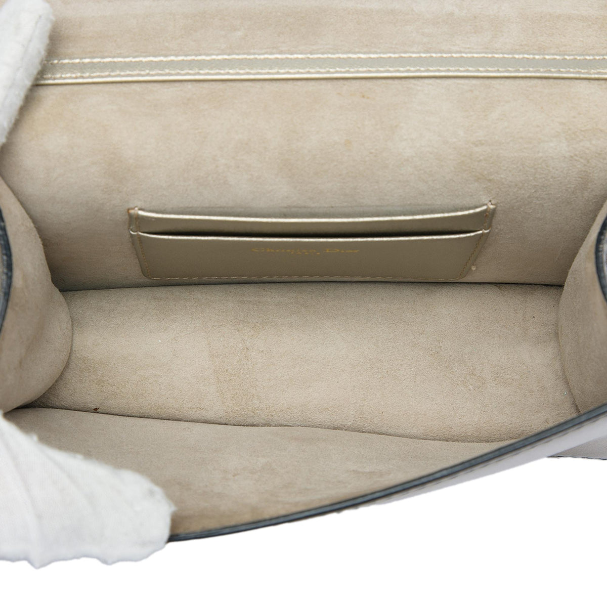 Dior Metallic Calfskin JAdior Clutch with Chain