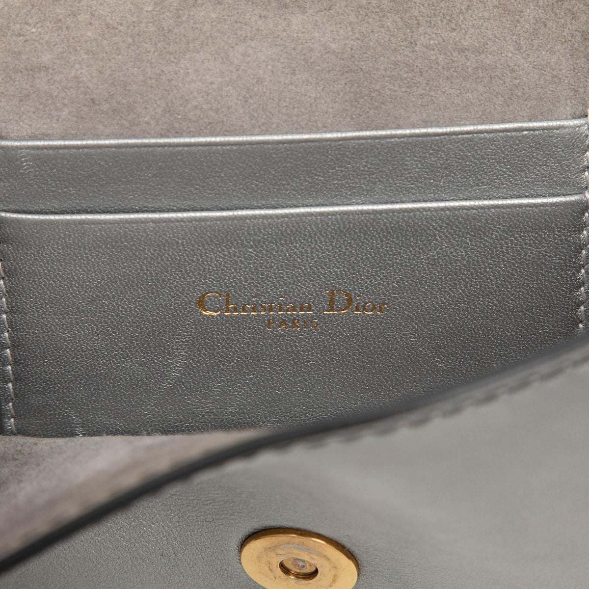 Dior Metallic Calfskin JAdior Clutch with Chain