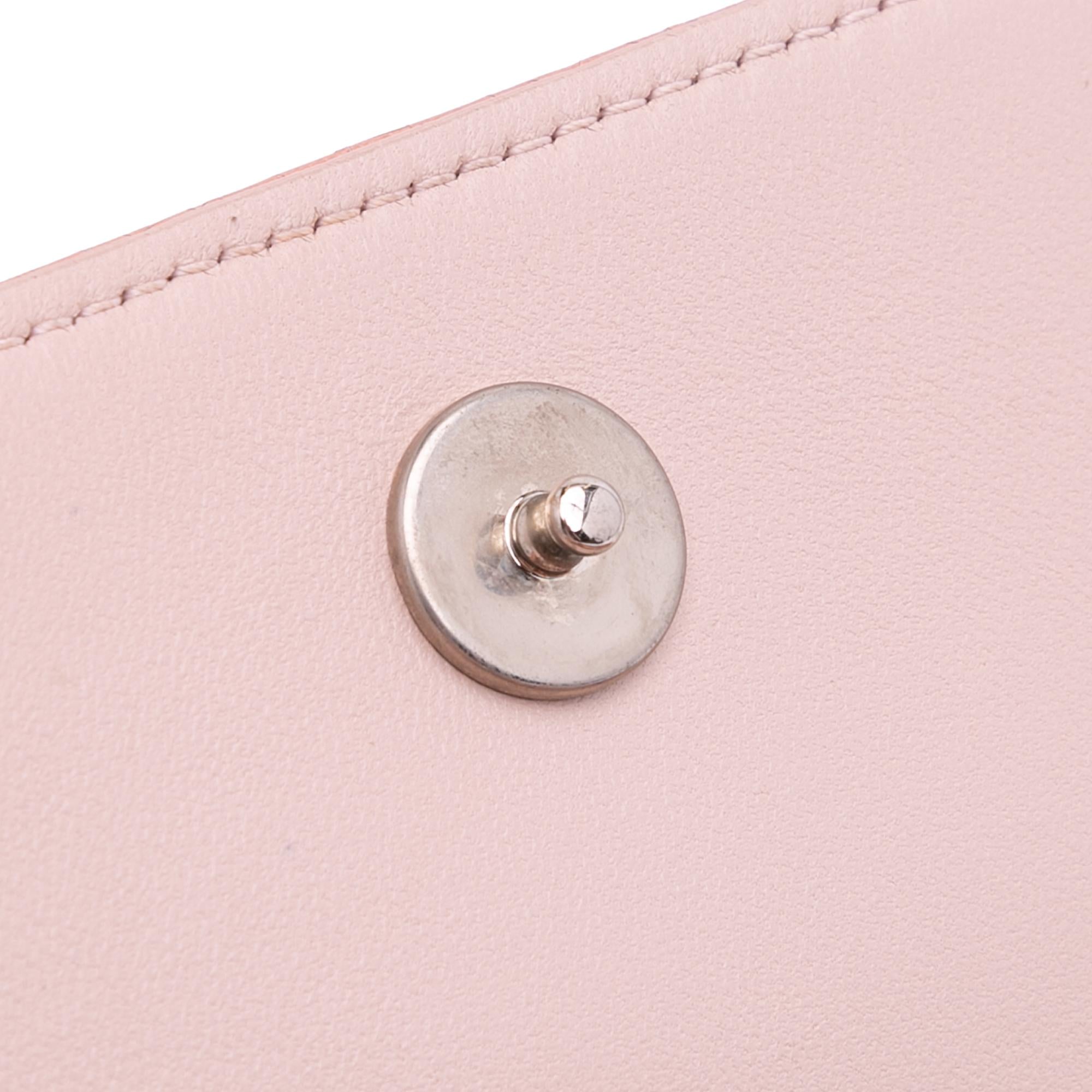 Dior Metallic Ceramic Effect Deerskin Diorama Wallet on Chain