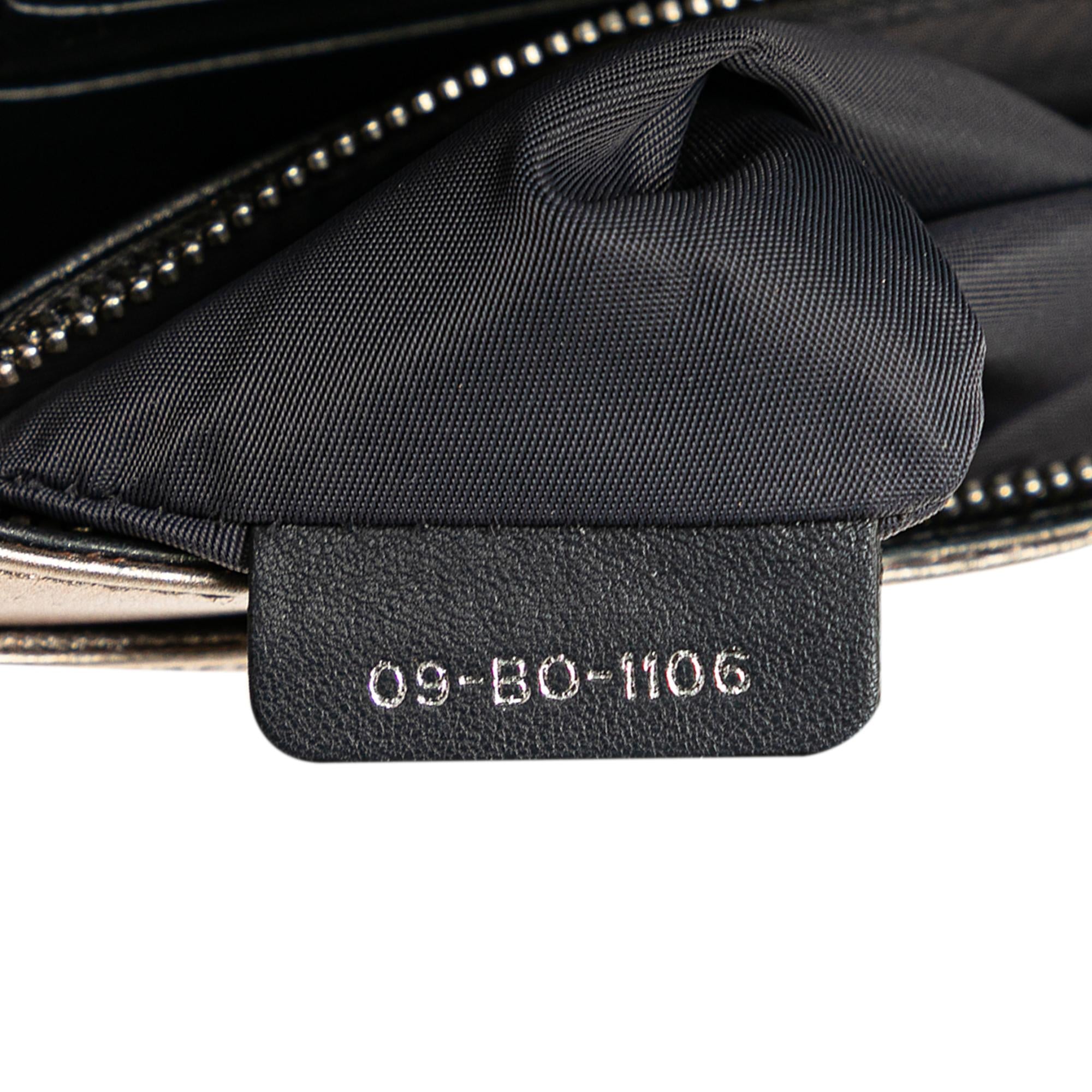 Dior Metallic Patent Microcannage Diorama Wallet on Chain (SHG-ZbLO9L)