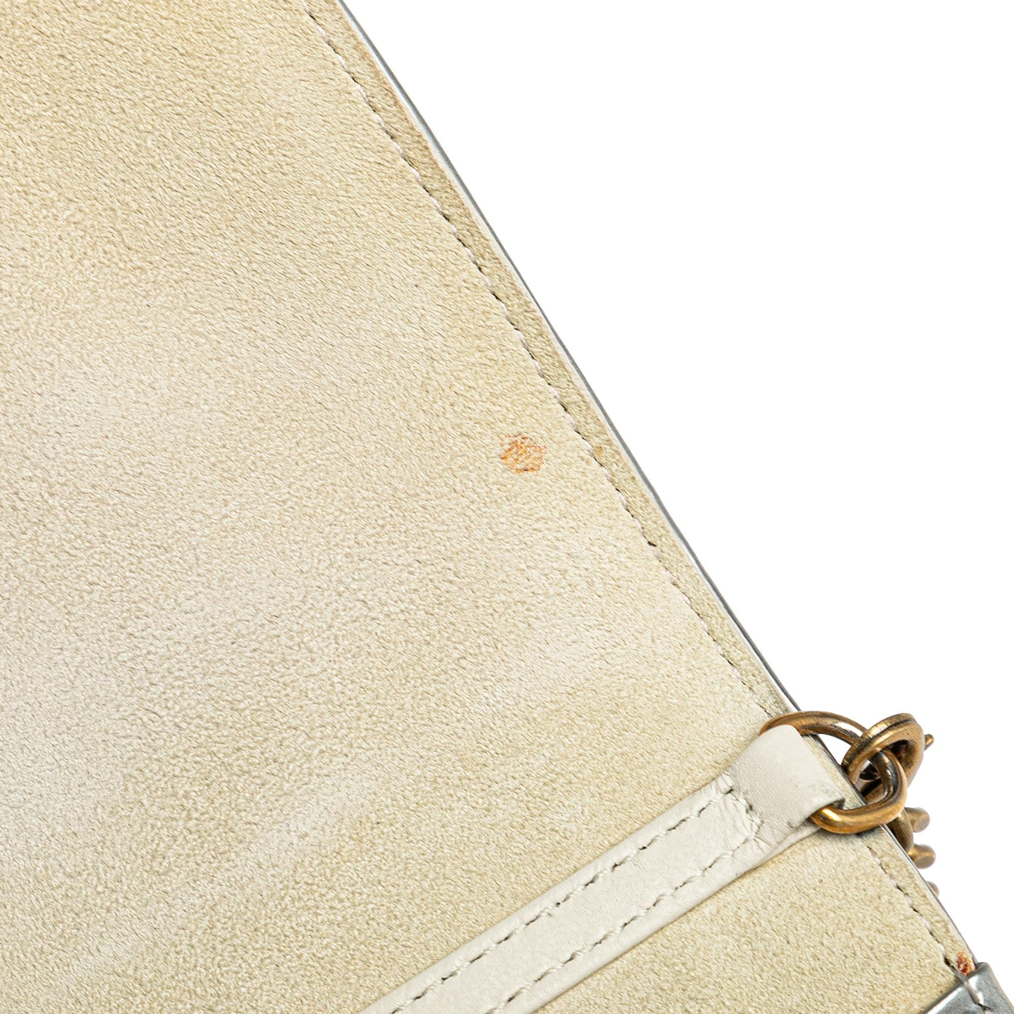 Dior Metallic Studded Calfskin Vertical Diorama (SHG-qyuKTo)