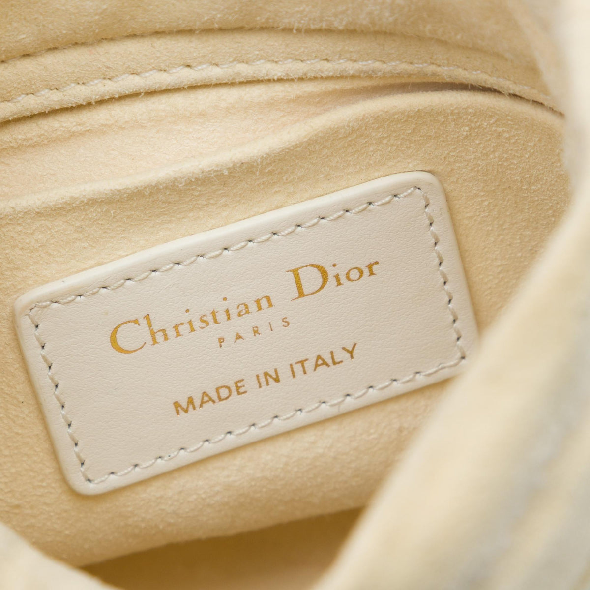 Dior Micro Calfskin Vibe Drawstring Bucket Bag