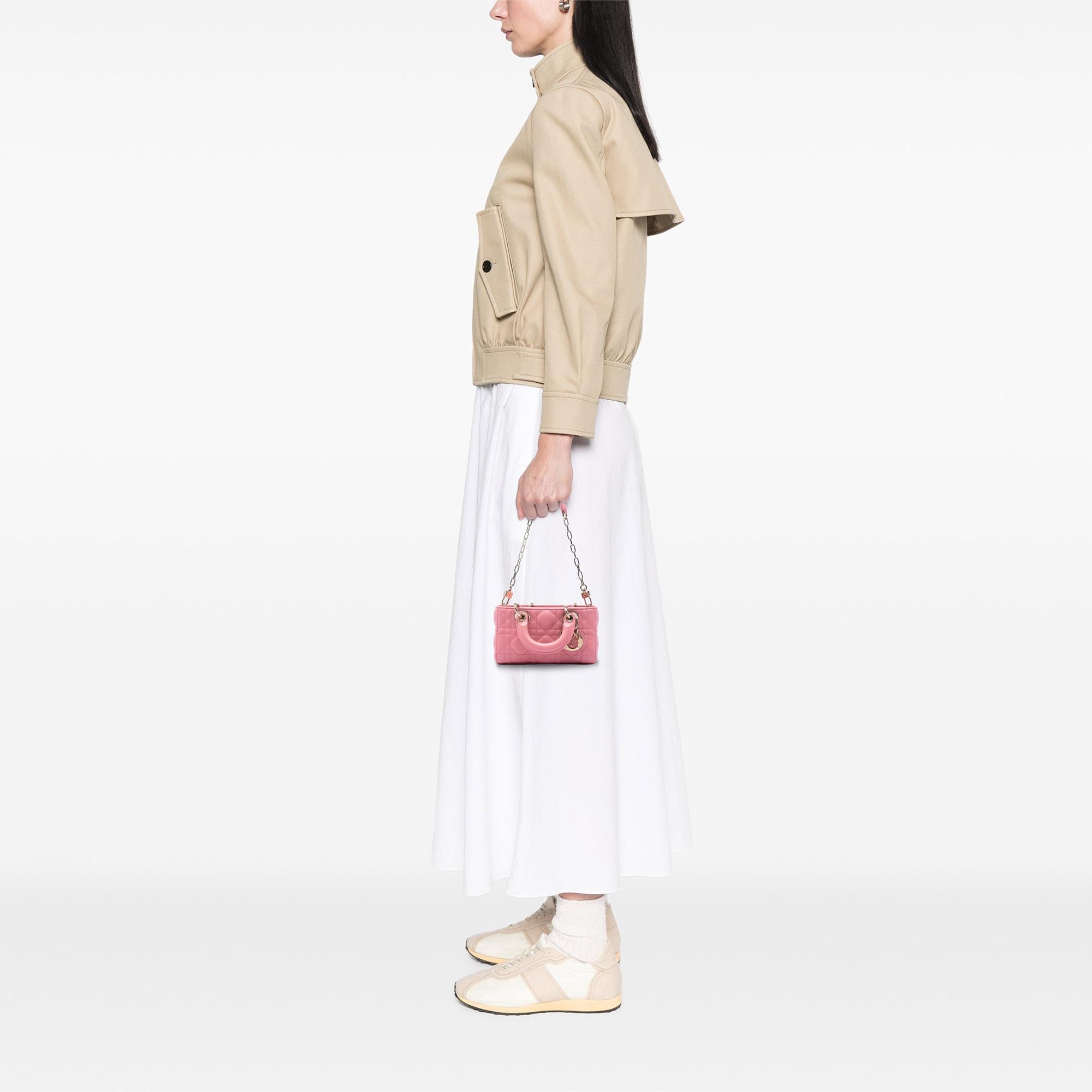 Dior Micro Lambskin Cannage Lady D Joy