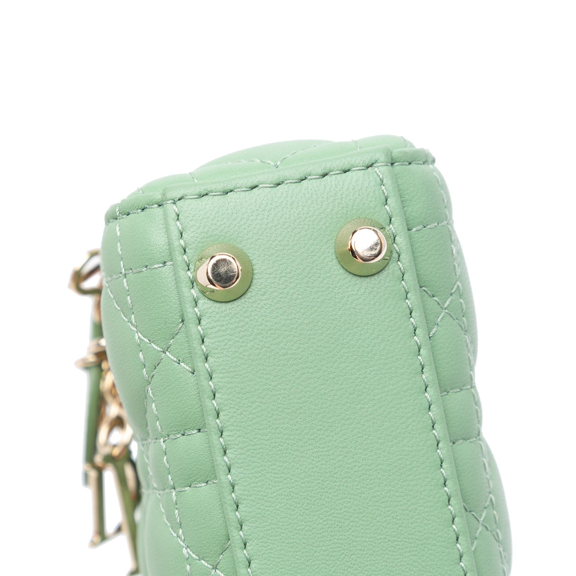 Dior Micro Lambskin Cannage Lady Dior