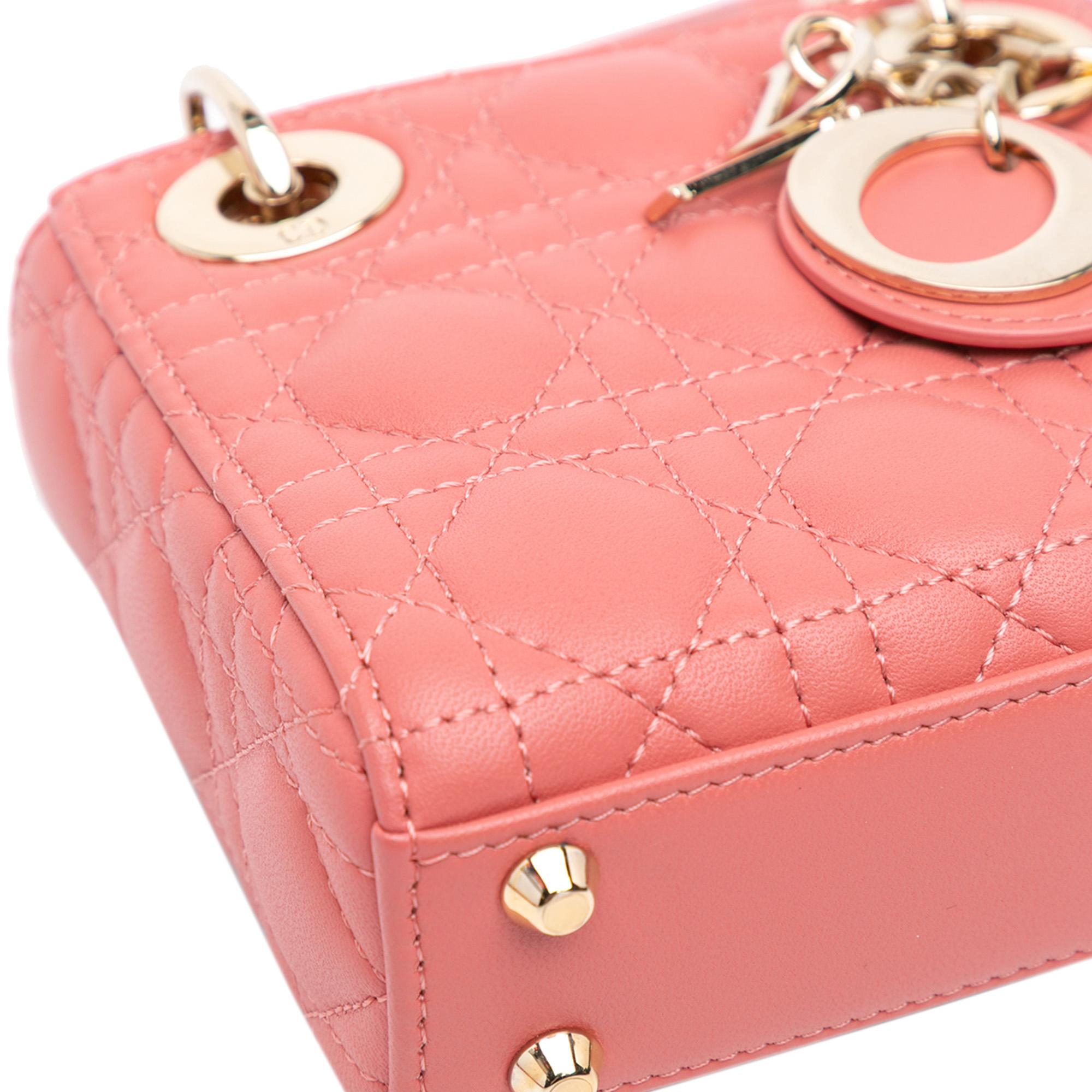Dior Micro Lambskin Cannage Lady Dior