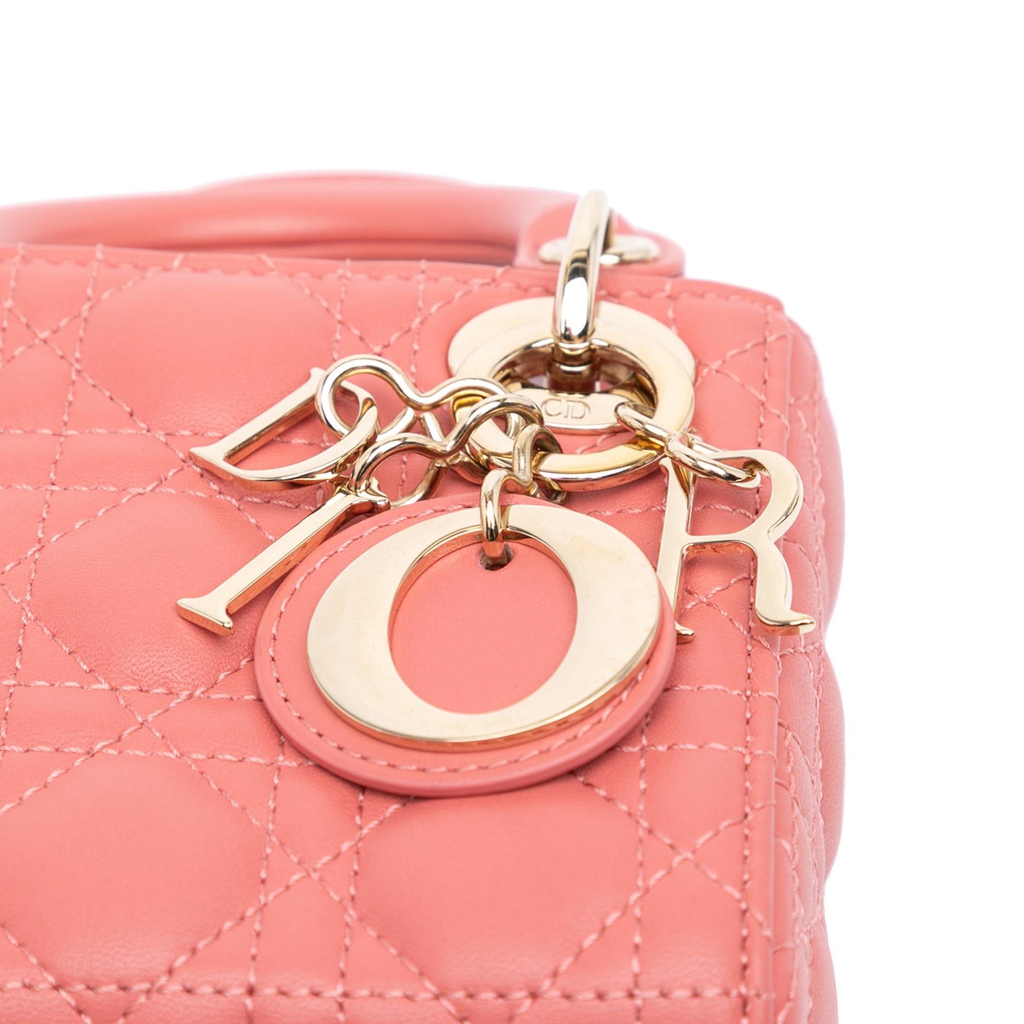 Dior Micro Lambskin Cannage Lady Dior