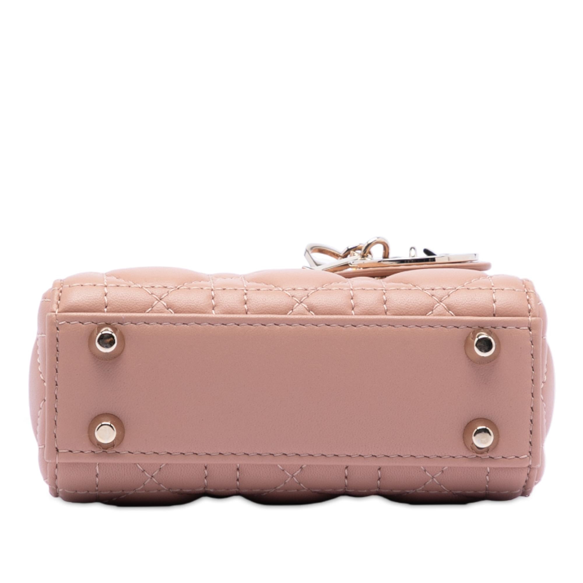 Dior Micro Lambskin Cannage Lady Dior