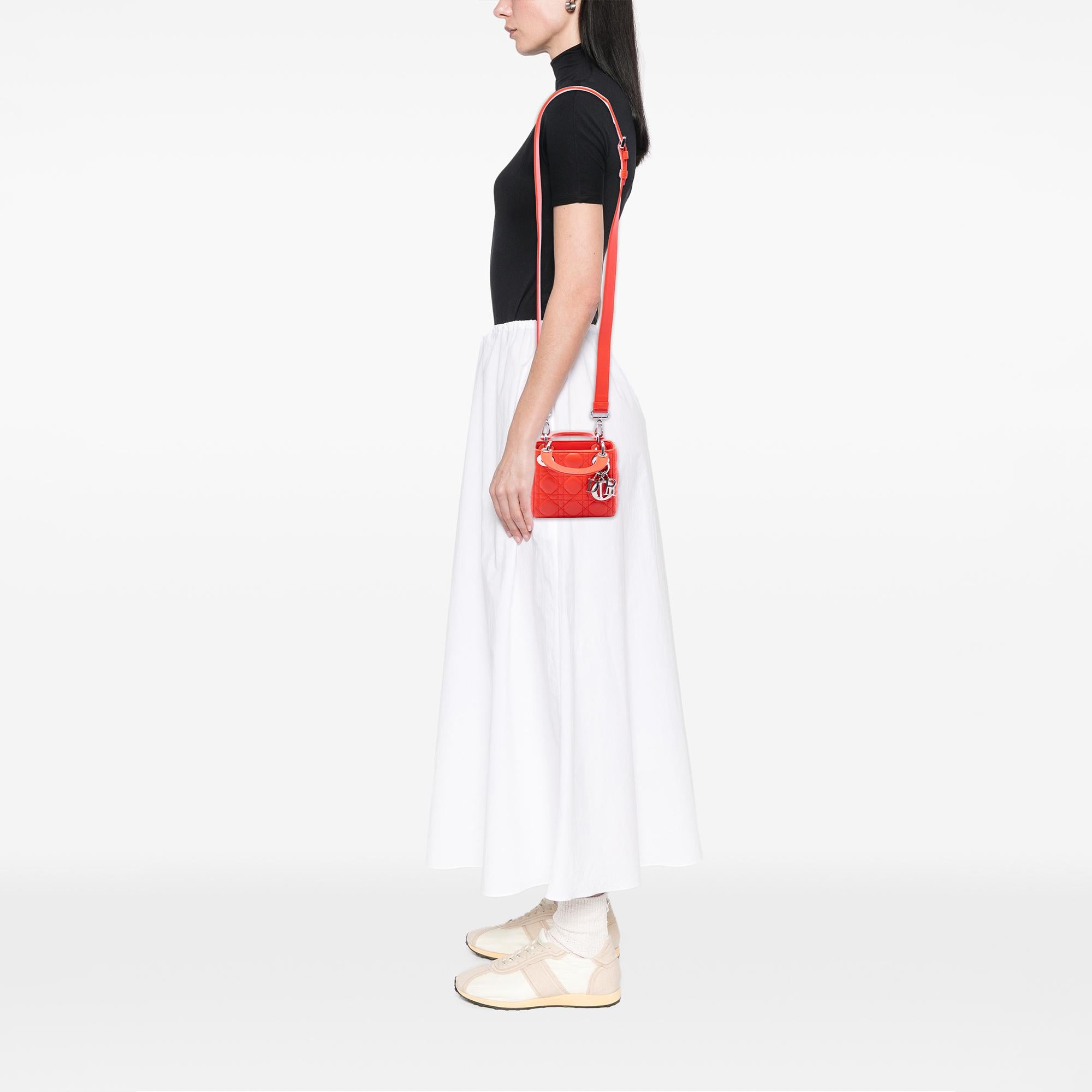 Dior Micro Lambskin Cannage Lady Dior