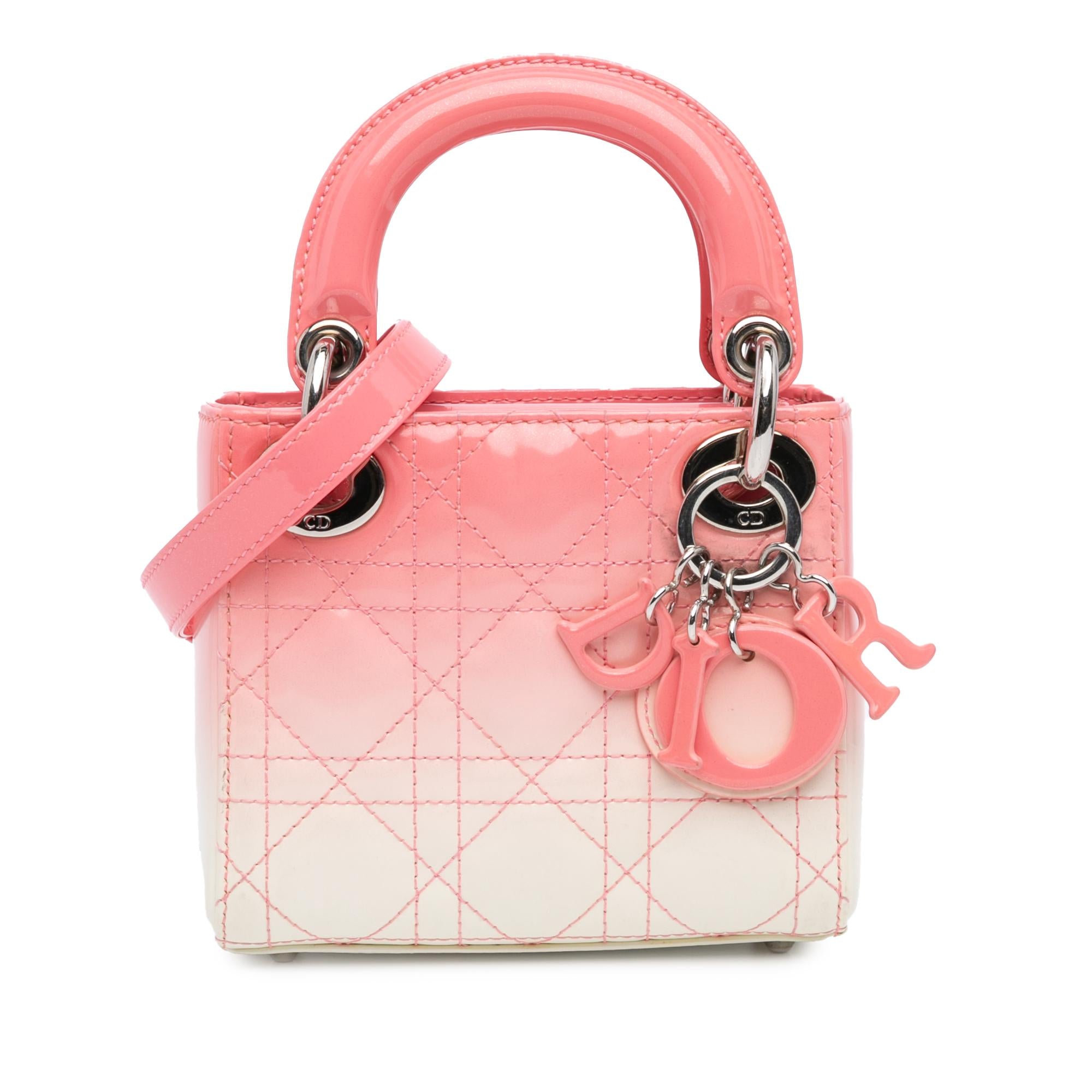 Dior Micro Ombre Patent Cannage Lady Dior