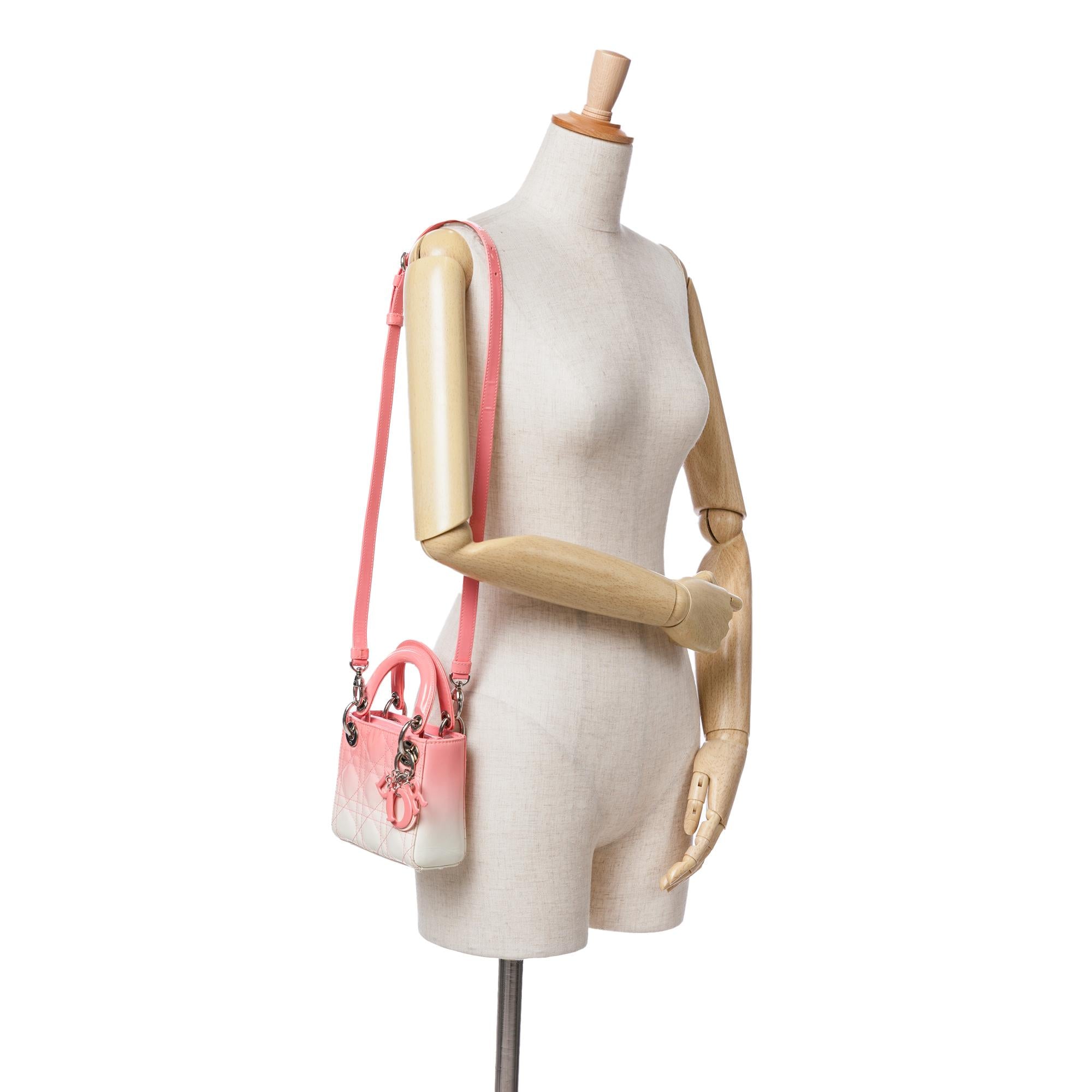 Dior Micro Ombre Patent Cannage Lady Dior